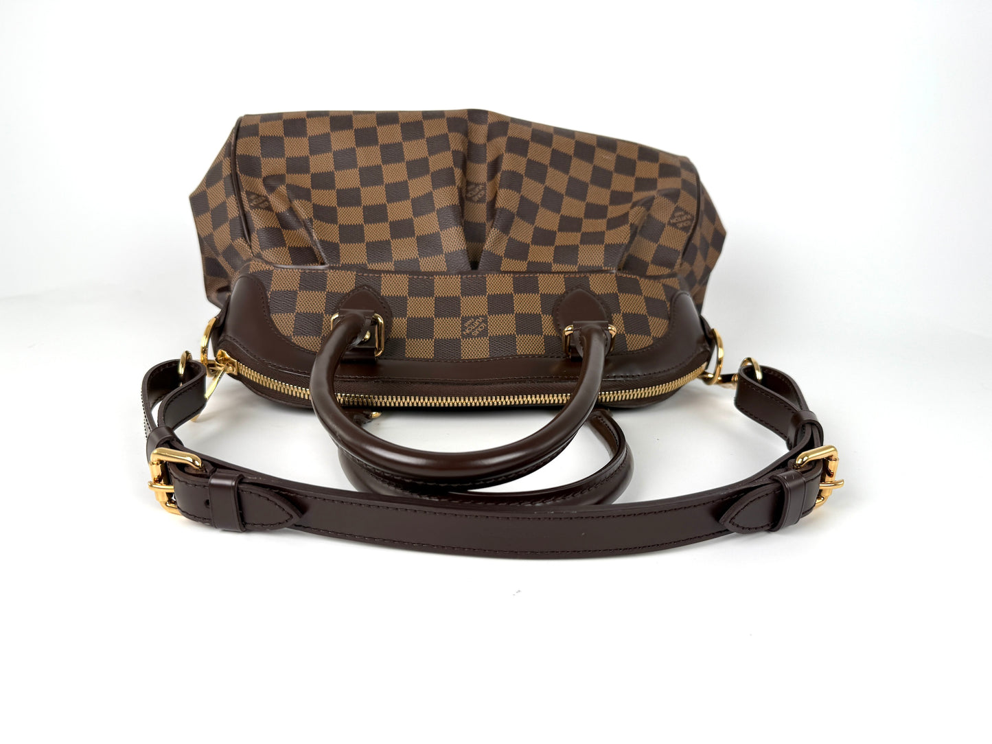 LOUIS VUITTON Trevi Damier Ebene PM Brown Shoulder Bag