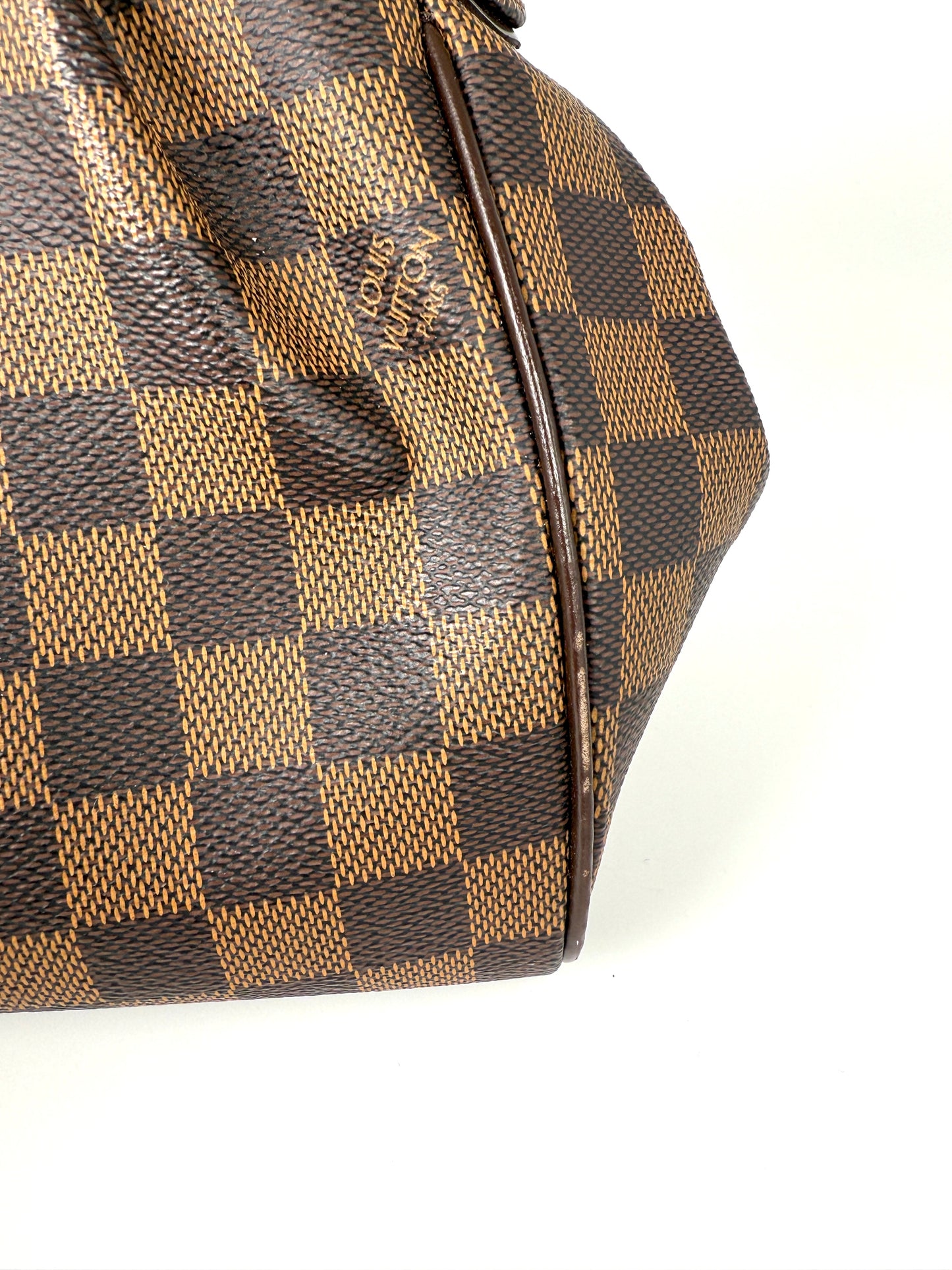 LOUIS VUITTON Trevi Damier Ebene PM Brown Shoulder Bag
