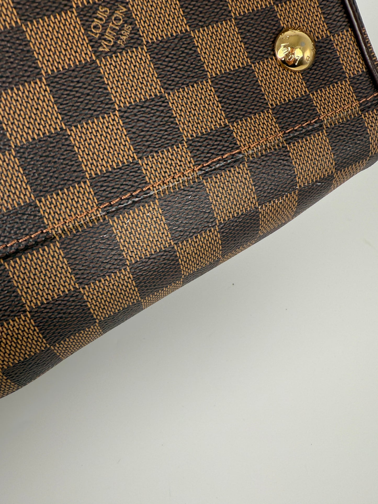 LOUIS VUITTON Trevi Damier Ebene PM Brown Shoulder Bag