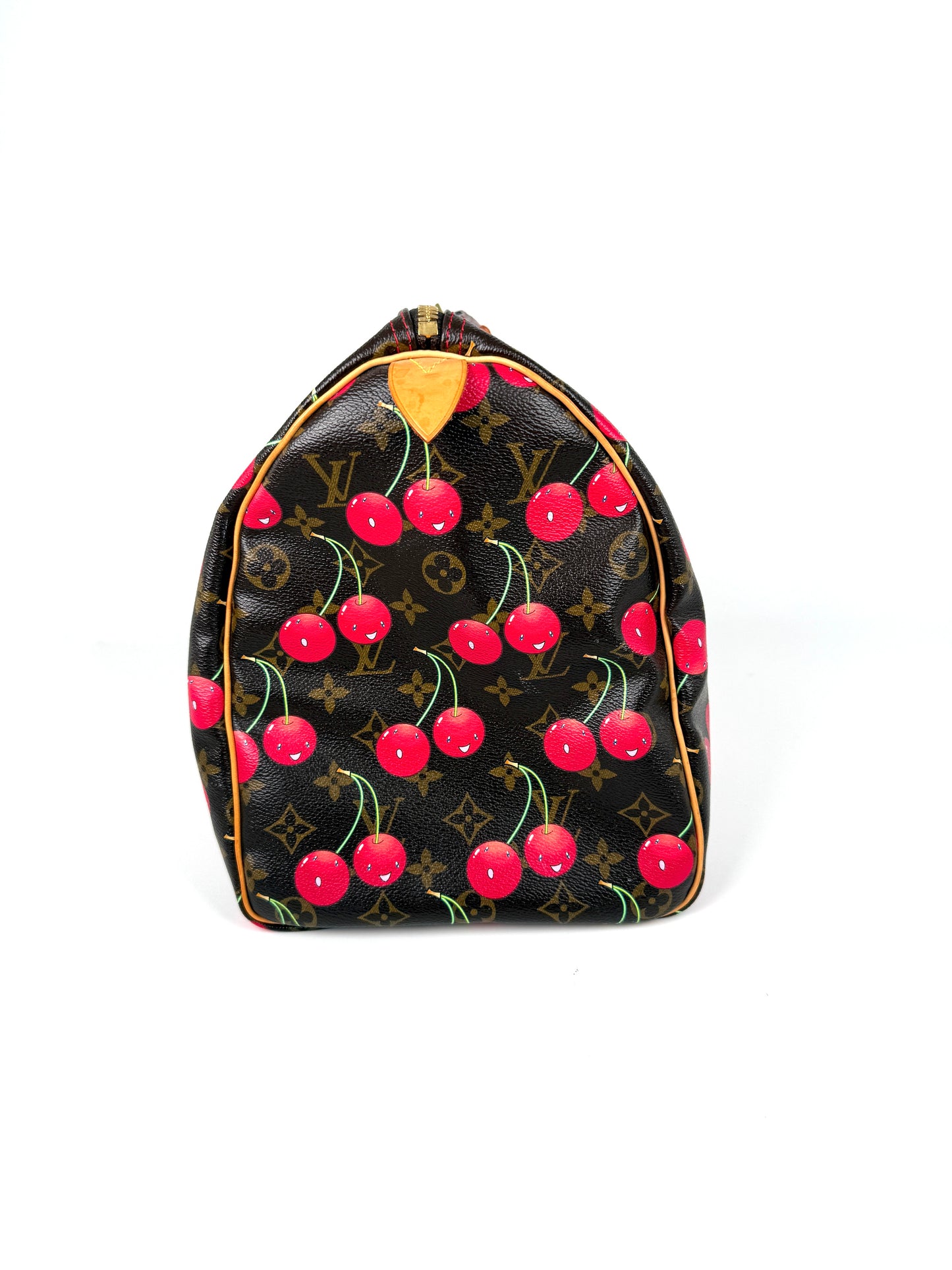 Vintage Louis Vuitton Keepall 45 Takashi Murakami Cerises Monogram Duffle Weekender Cherry Travel Bag
