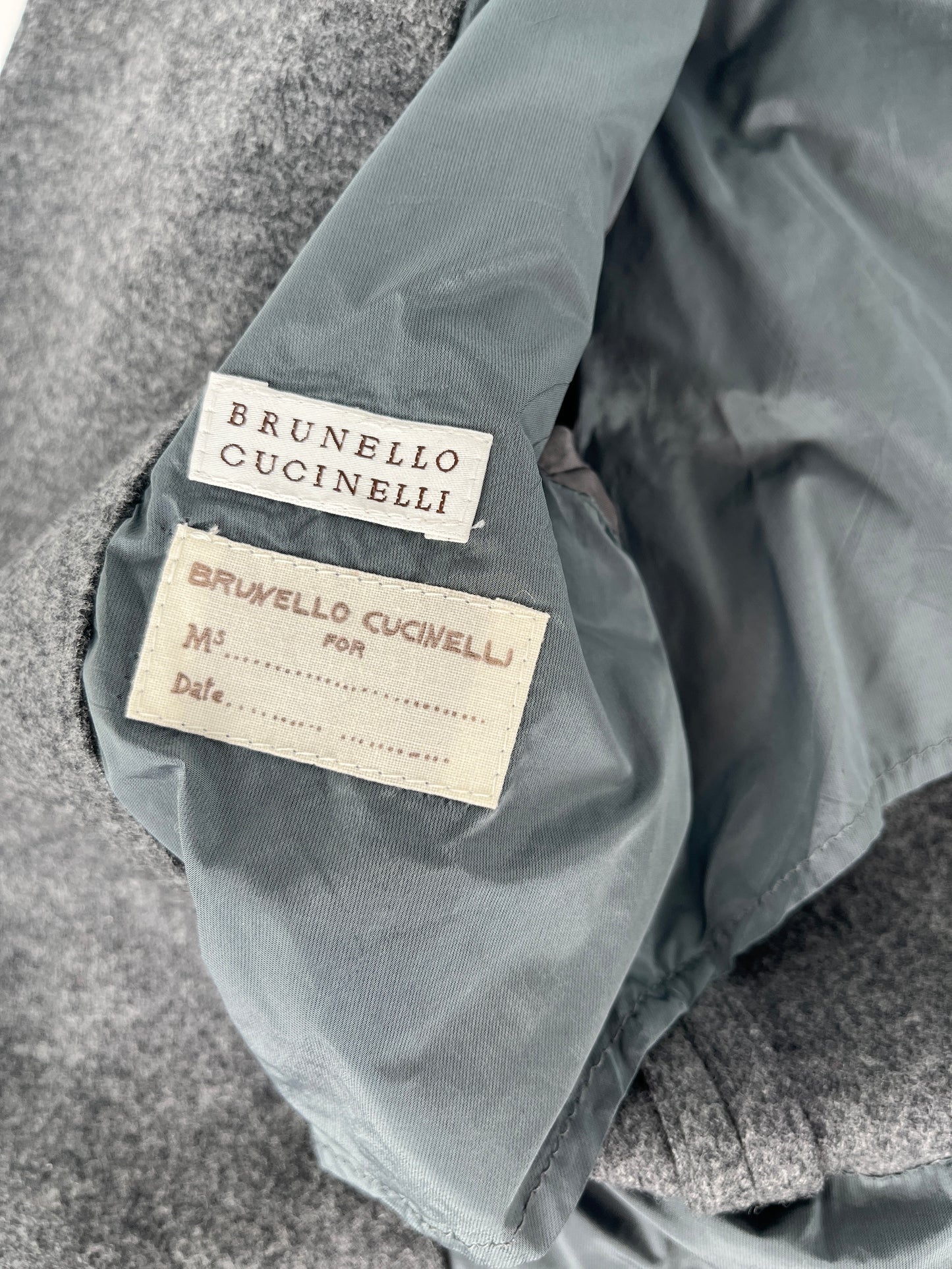 Brunello Cucinelli Gray Hooded Wool Cashmere Blazer Jacket 42 4 6