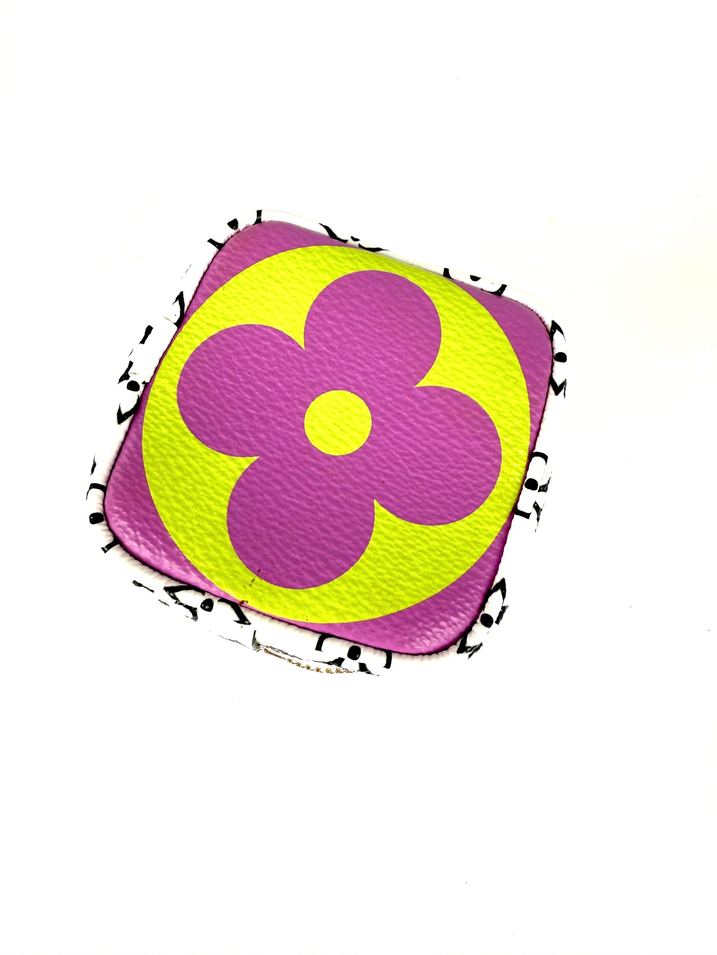 Louis Vuitton Cube Coin Giant Monogram Lilac Multicolor Zip Purse