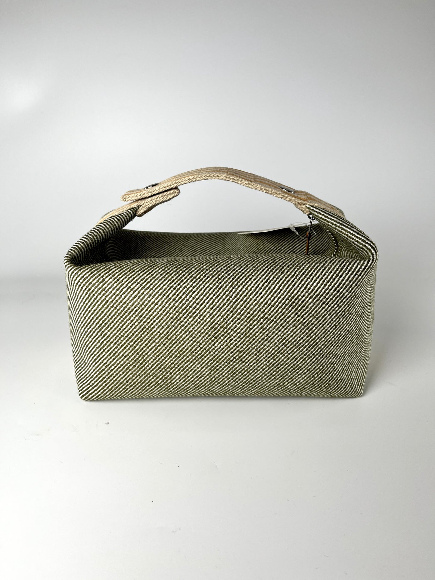 New HERMES Bride-A-Brac H Natte Wool GM Vert Green Pouch Toiletry BagNew HERMES Bride-A-Brac H Natte Wool GM Vert Green Pouch Toiletry Bag