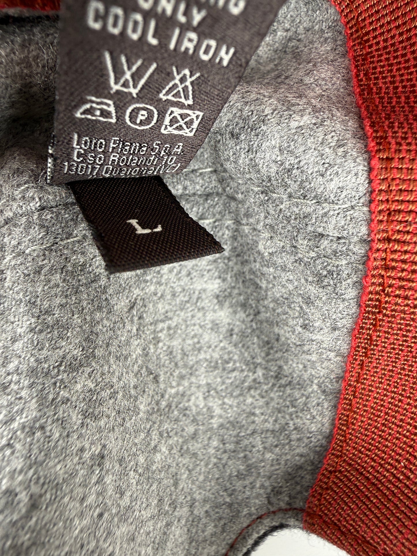 Loro Piana Black Cashmere Storm System Baseball Cap Hat L