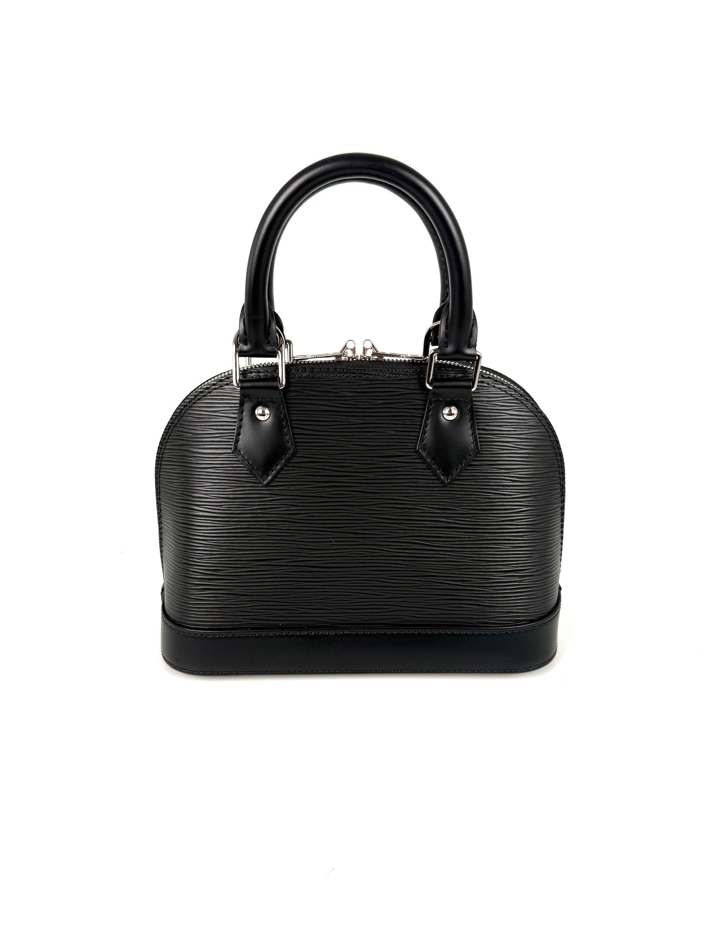 Louis Vuitton Alma BB Black Epi Leather Top Handle Crossbody Bag