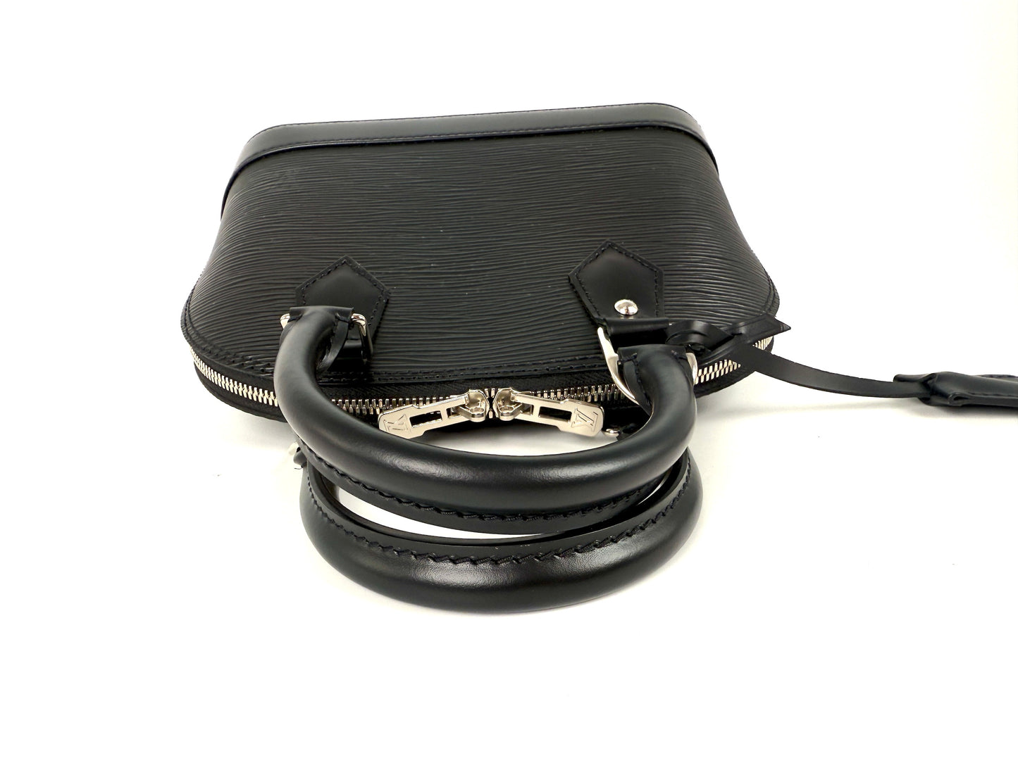 Louis Vuitton Alma BB Black Epi Leather Top Handle Crossbody Bag