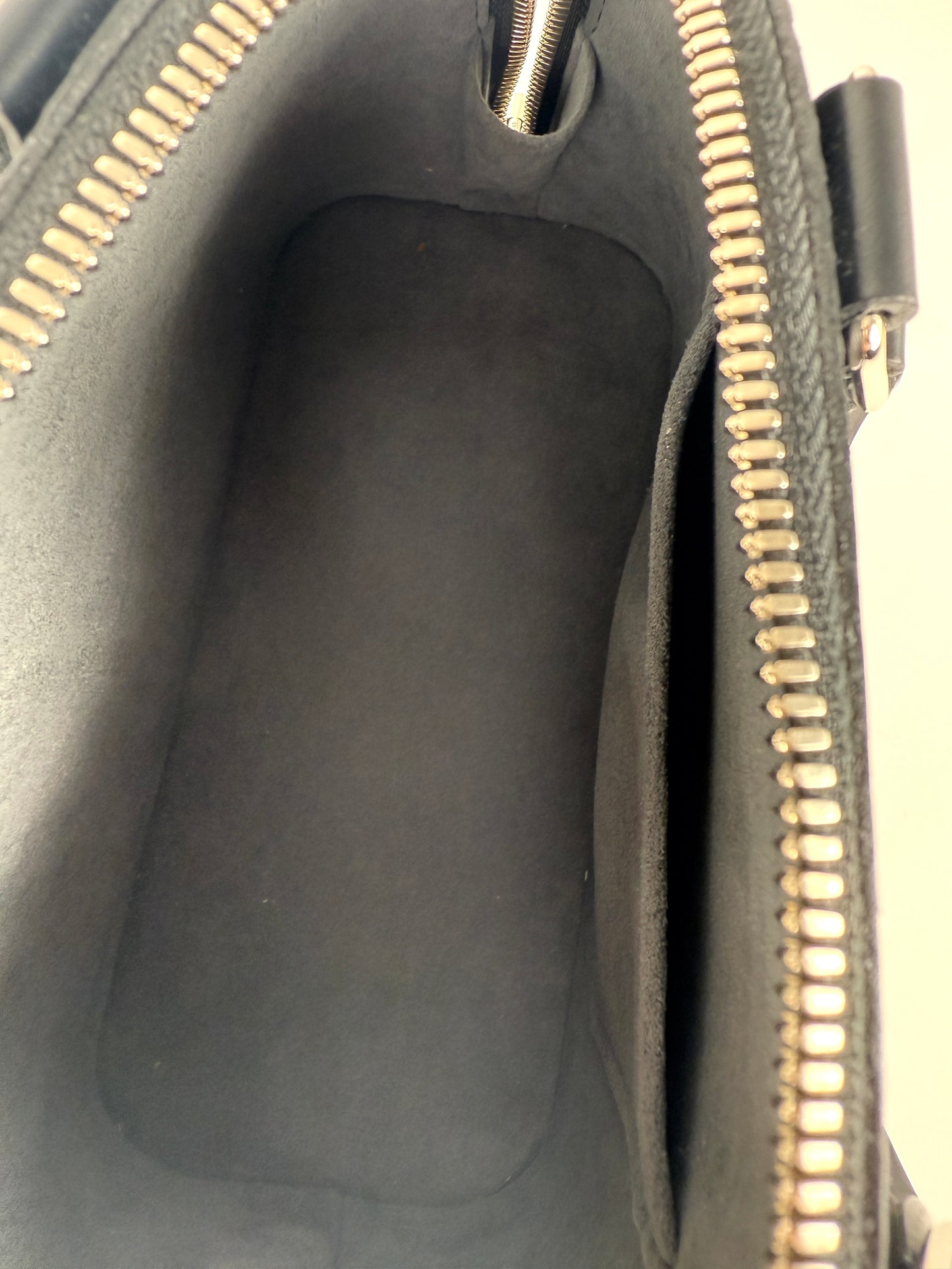 Louis Vuitton Alma BB Black Epi Leather Top Handle Crossbody Bag