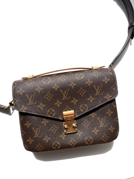 Louis Vuitton Pochette Metis Monogram Top Handle Crossbody Bag