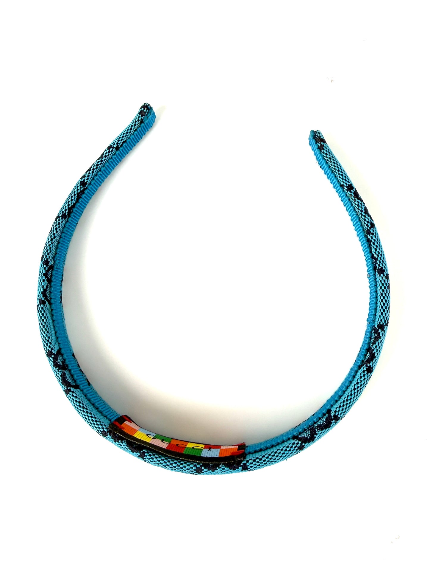 GUCCI Blue GG Monogram Canvas Headband