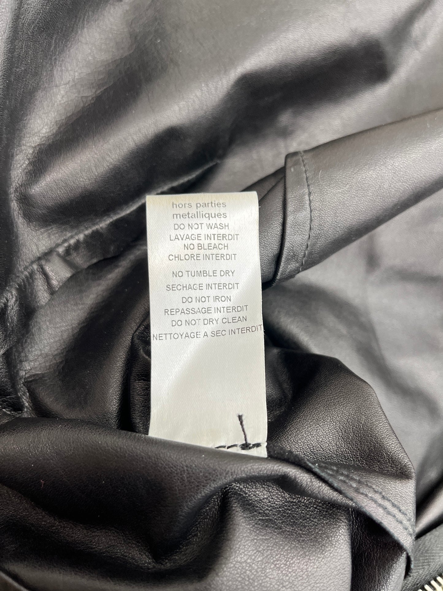 BALMAIN Safety Pin Black Suede Mini Long Sleeve Dress 42 6