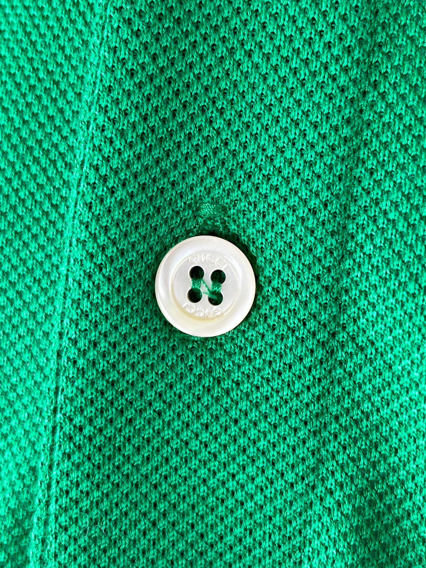 GUCCI Men’s Cotton Collared Short Sleeved Web Green Red Polo Shirt Top L