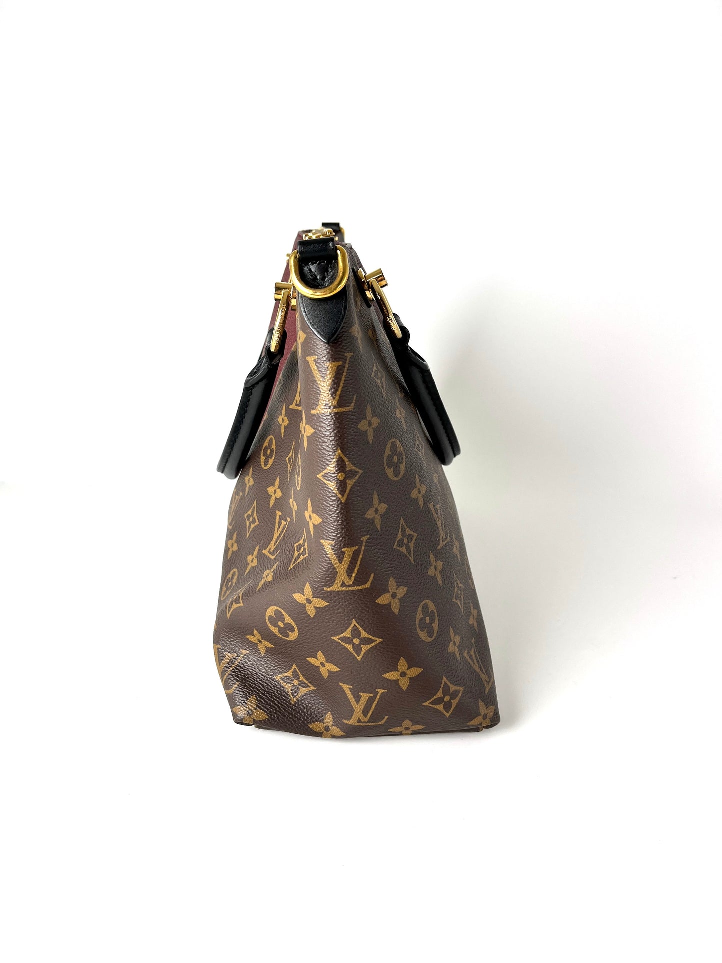 Louis Vuitton Monogram V MM Brown Bordeaux Tote Bag
