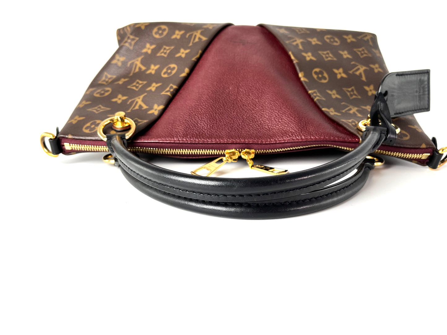 Louis Vuitton Monogram V MM Brown Bordeaux Tote Bag