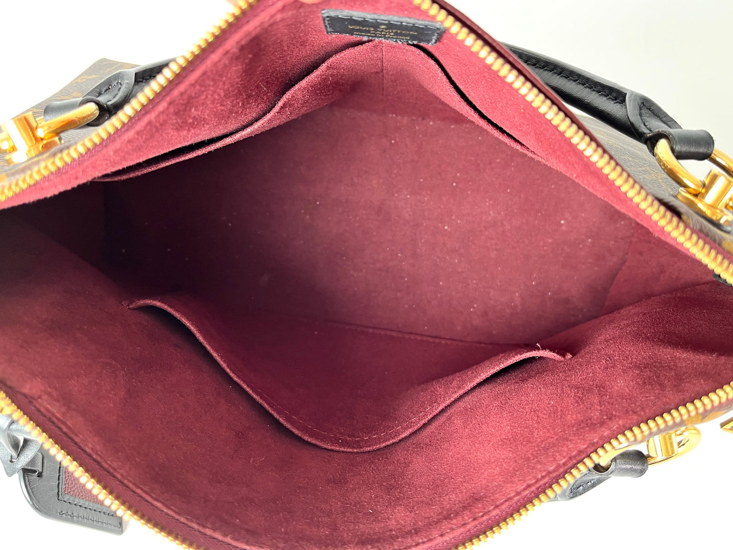 Louis Vuitton Monogram V MM Brown Bordeaux Tote Bag
