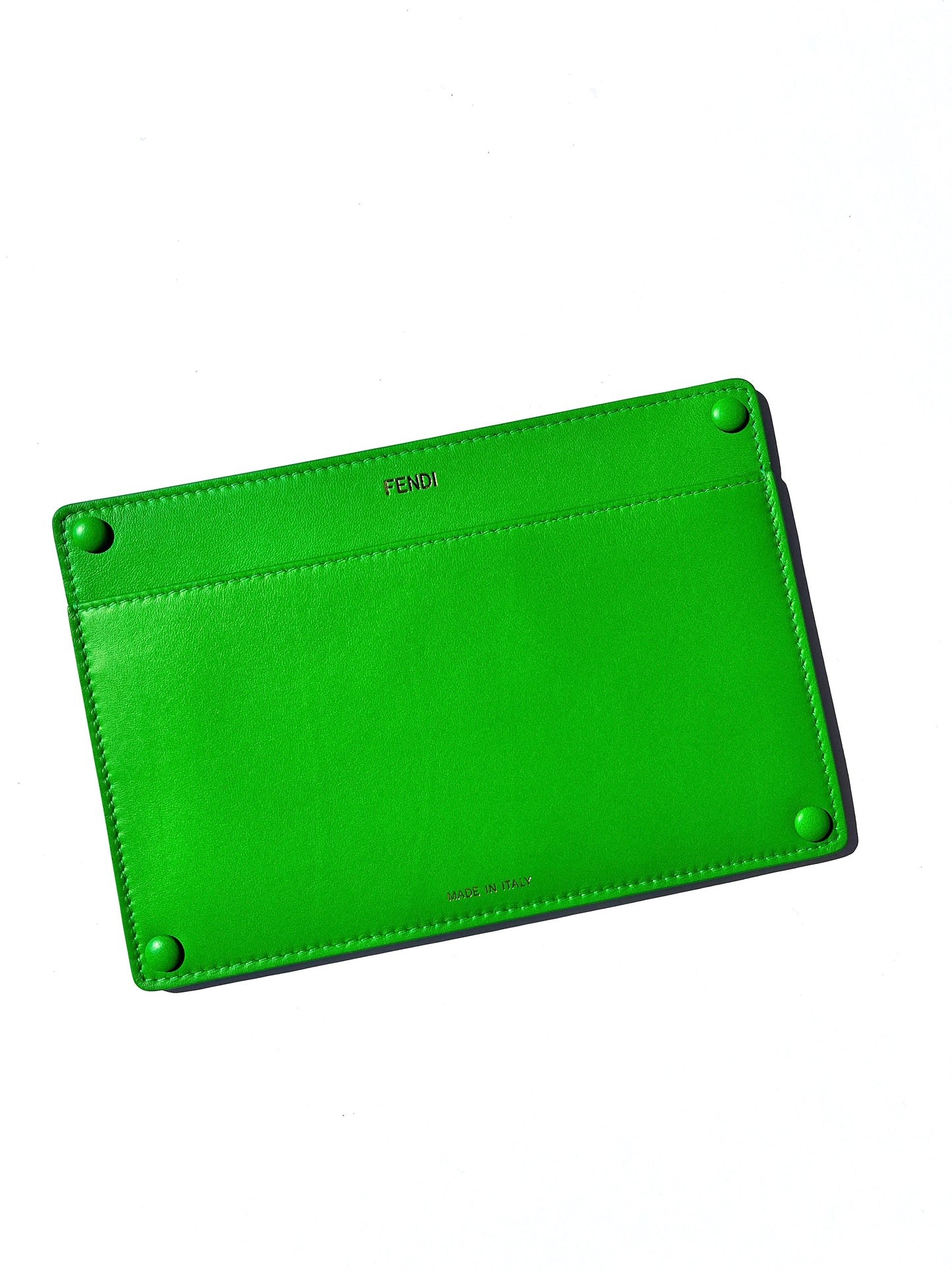 New FENDI Green Peekaboo Nappa Leather Tomatillo Pocket