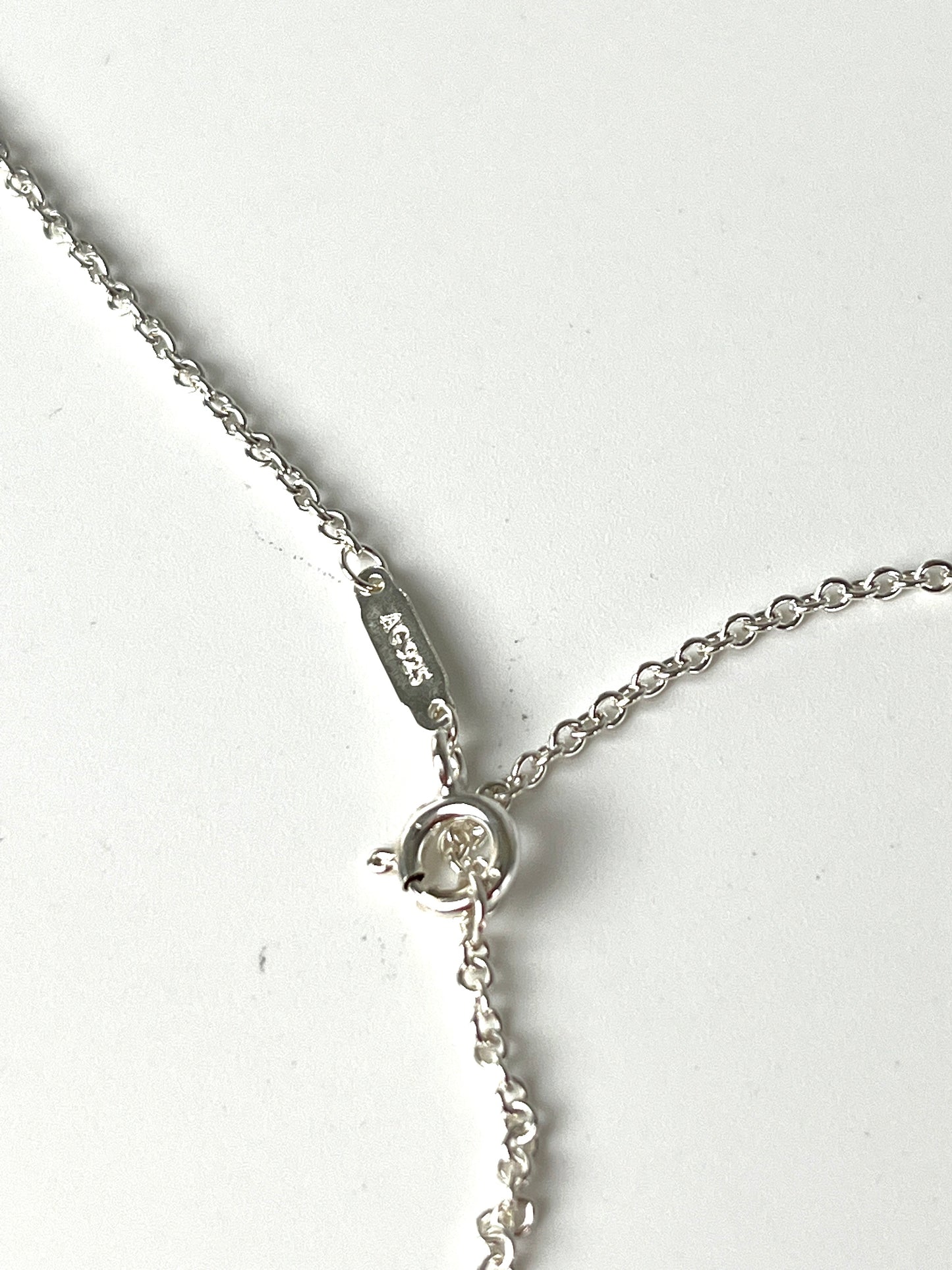 Tiffany & Co Round Zodiac Sagittarius Tag Silver Charm Pendant Necklace