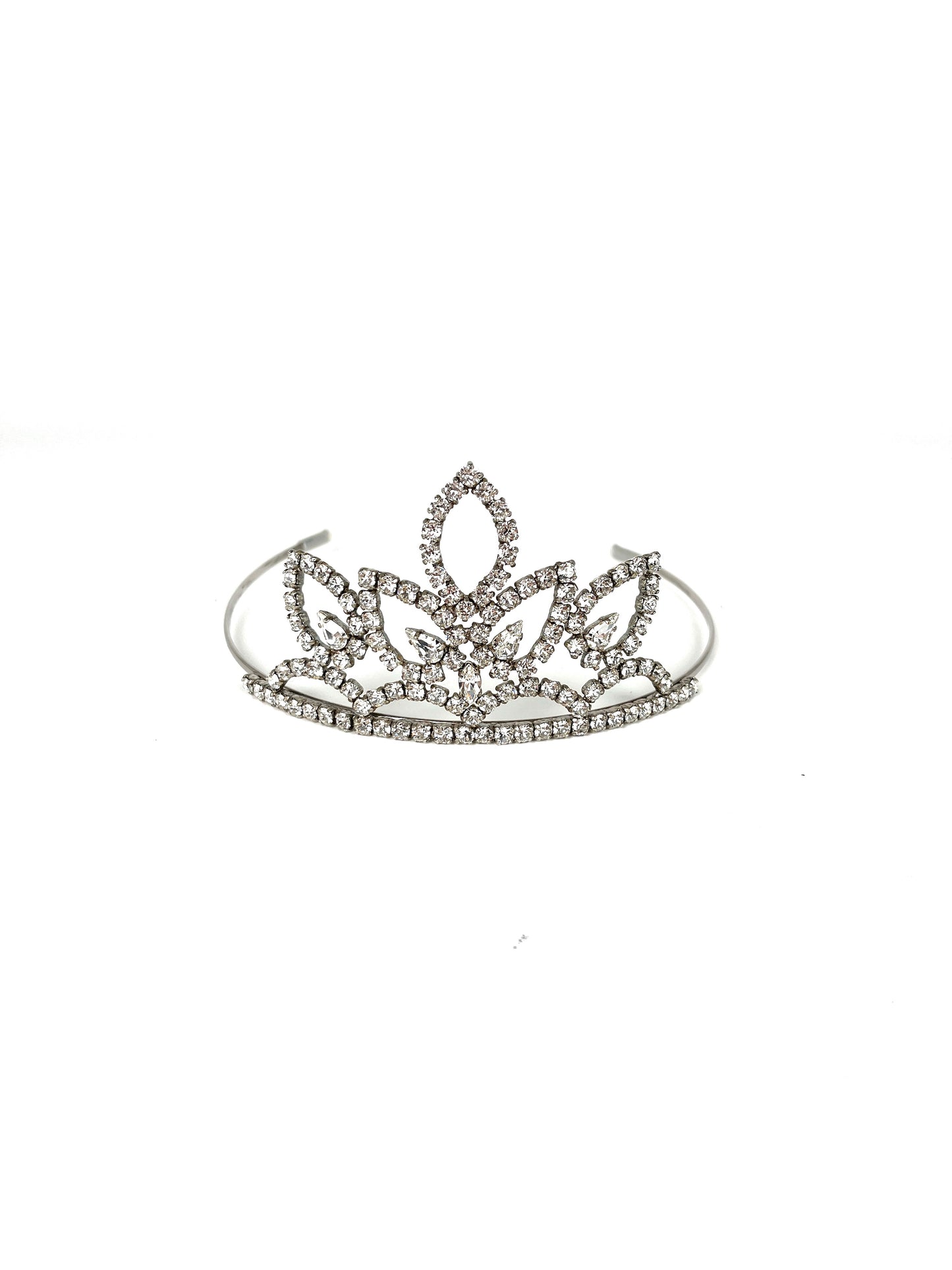 Saint Laurent Crystal Vermeil Jewelry Tiara Headband