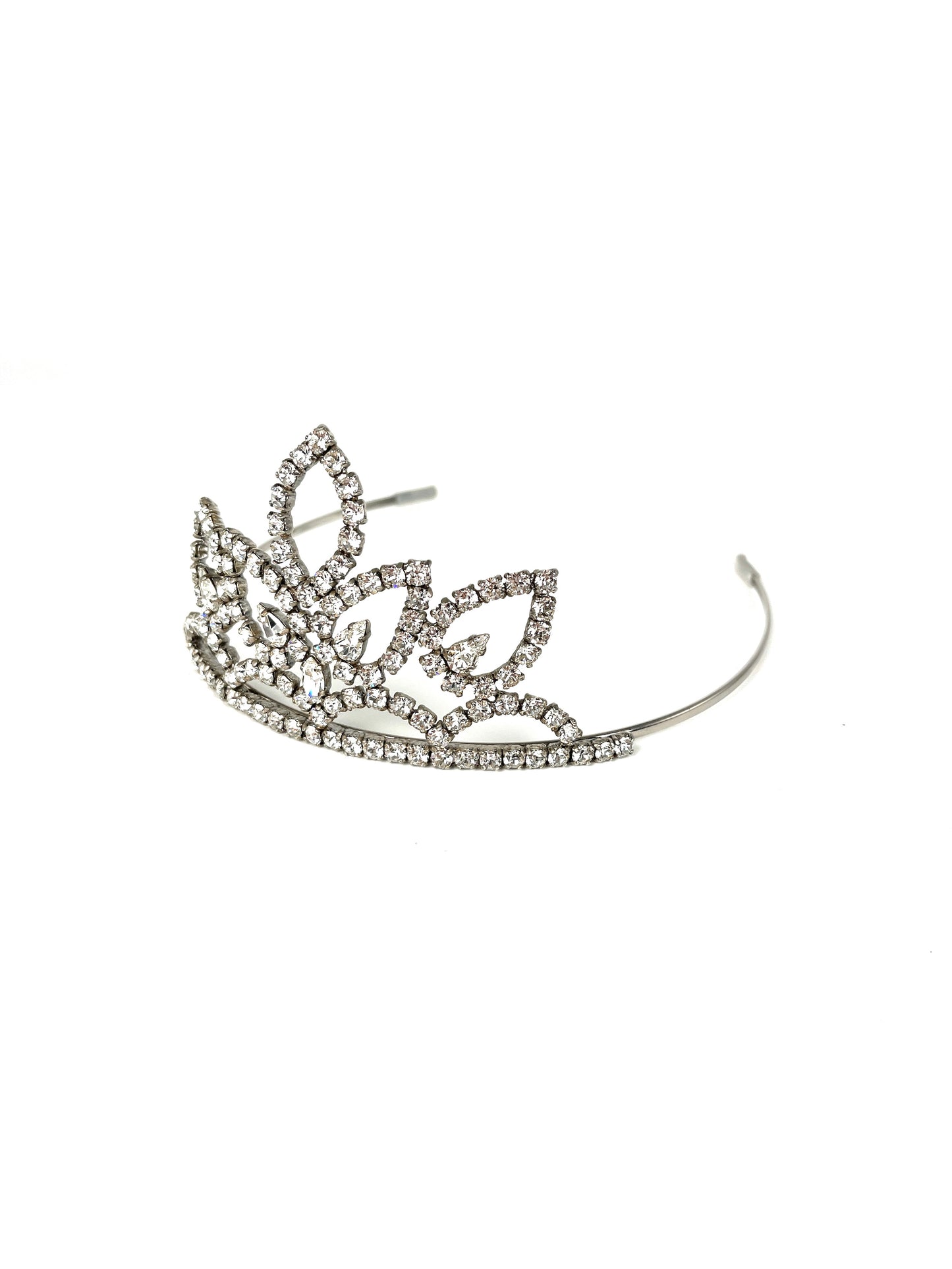 Saint Laurent Crystal Vermeil Jewelry Tiara Headband
