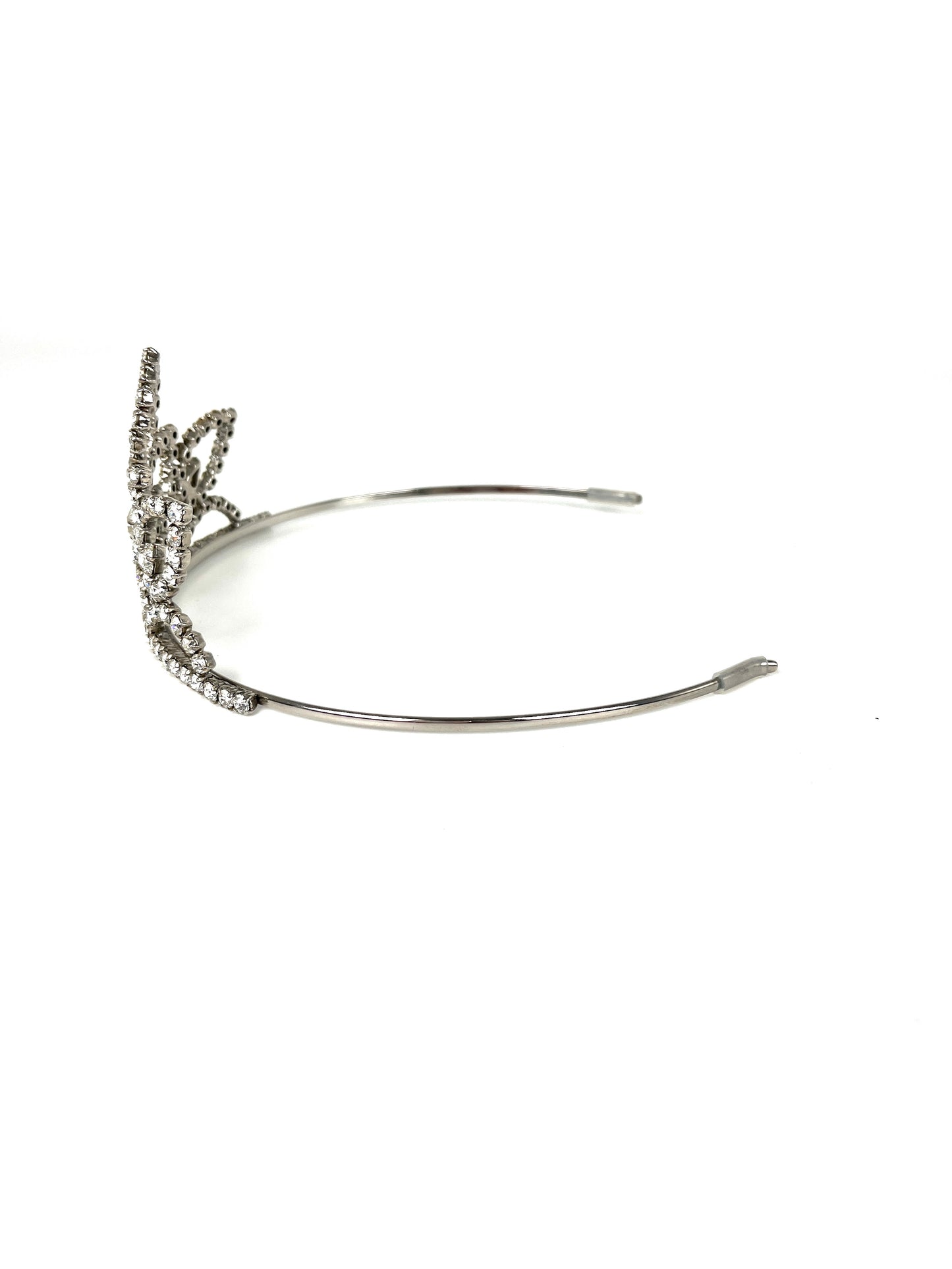 Saint Laurent Crystal Vermeil Jewelry Tiara Headband
