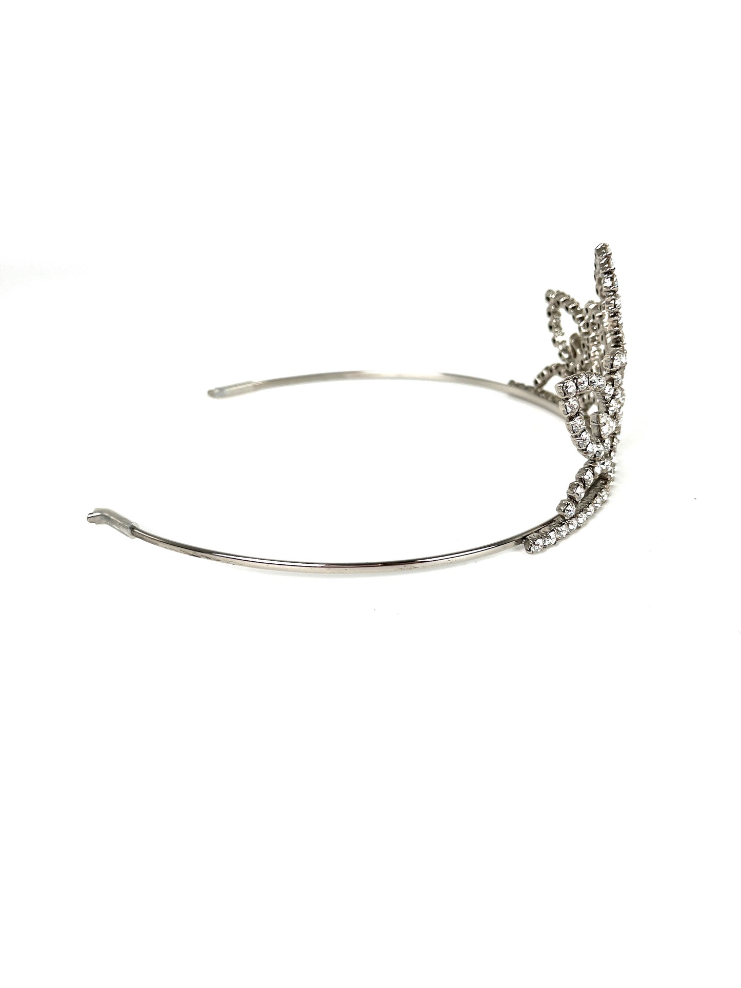 Saint Laurent Crystal Vermeil Jewelry Tiara Headband