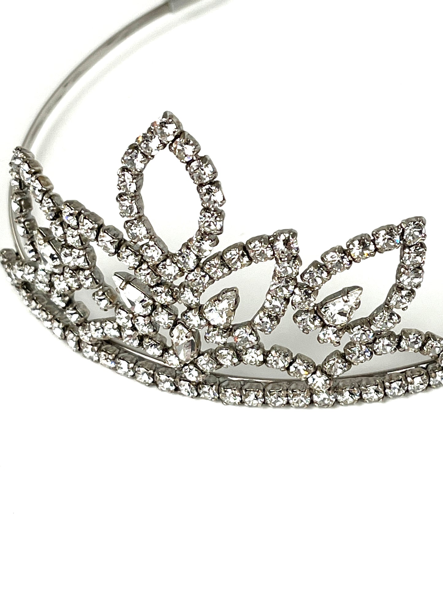 Saint Laurent Crystal Vermeil Jewelry Tiara Headband