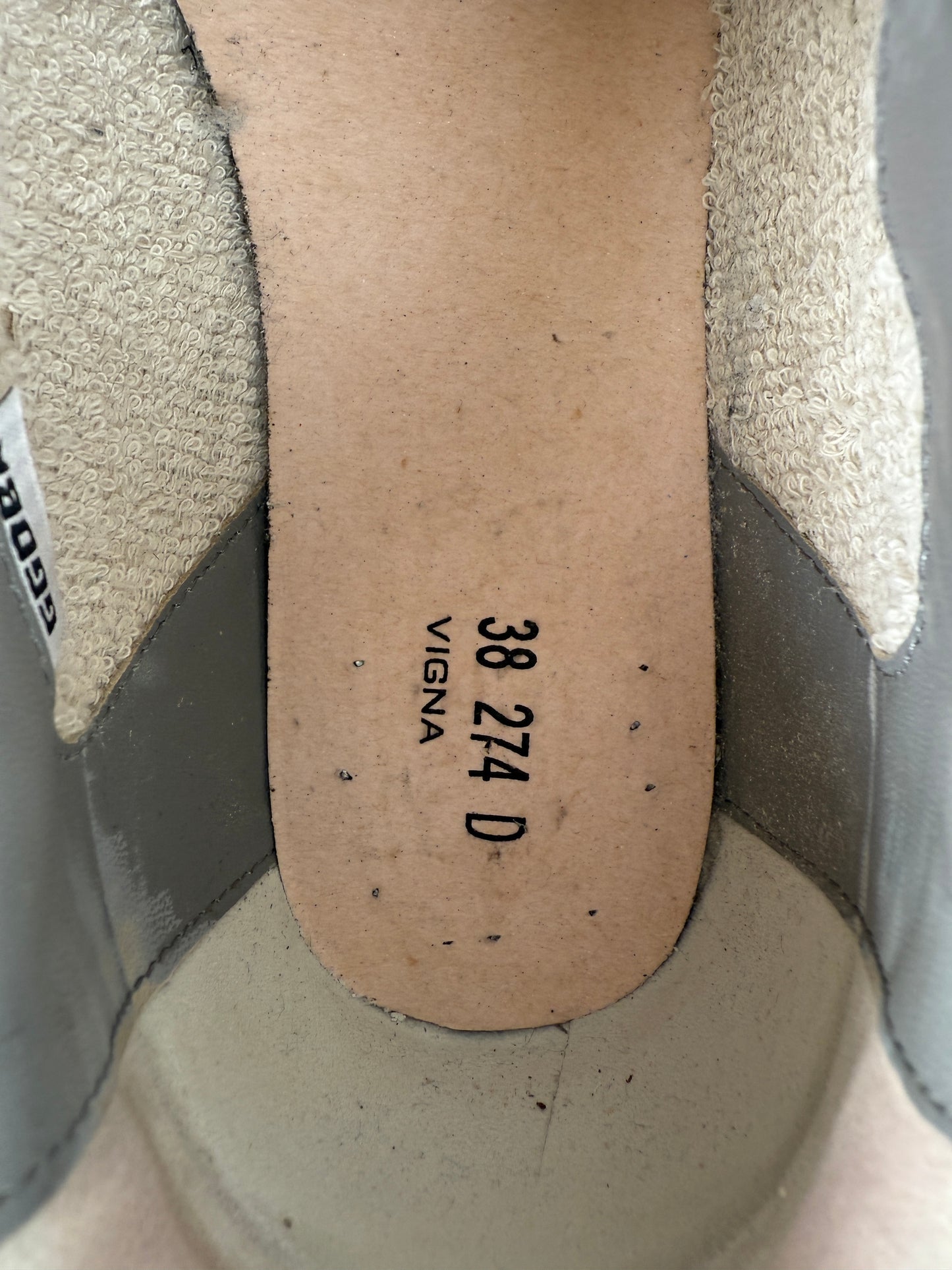 GOLDEN GOOSE Superstar White Silver Gray Sneakers 38, 8