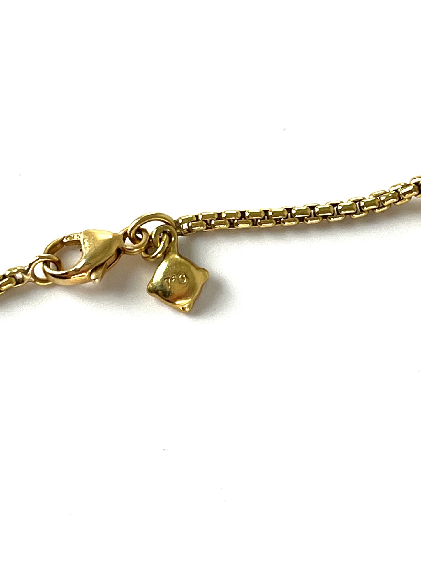 David Yurman 18k Gold Rose Quartz and Pink Sapphire Station Long Necklace