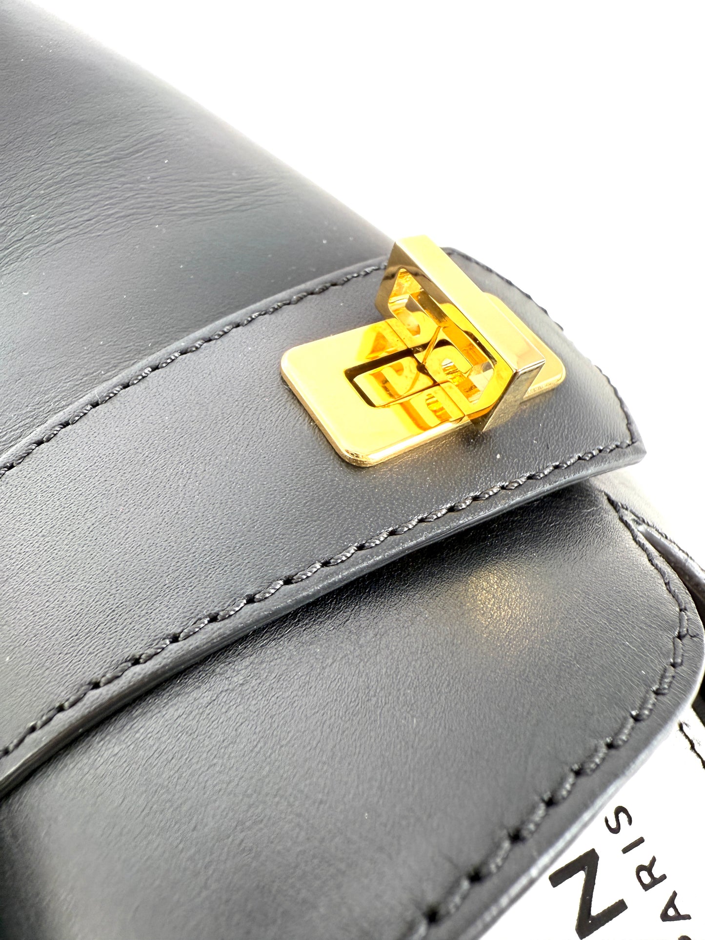 New Givenchy Black Eden D’Orsay Loafer Flats 37.5, 7.5
