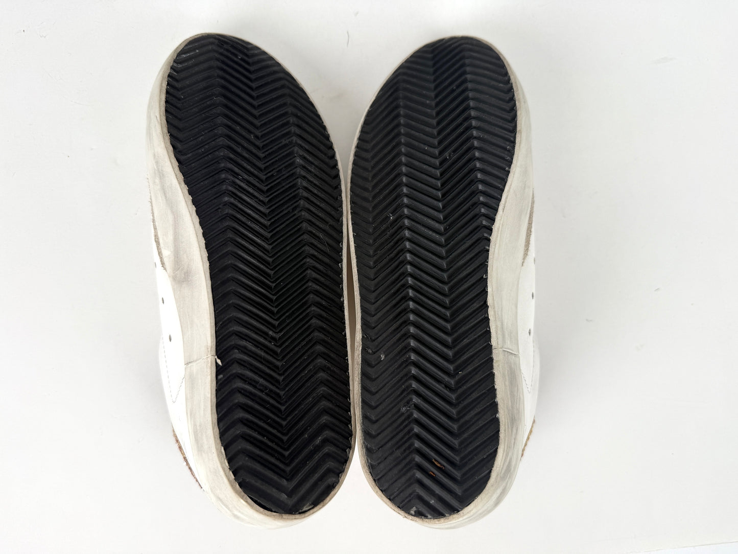 Golden Goose Superstar White Pink Glitter Low Top Private Edition Leather Sneakers 35, 5-5.5