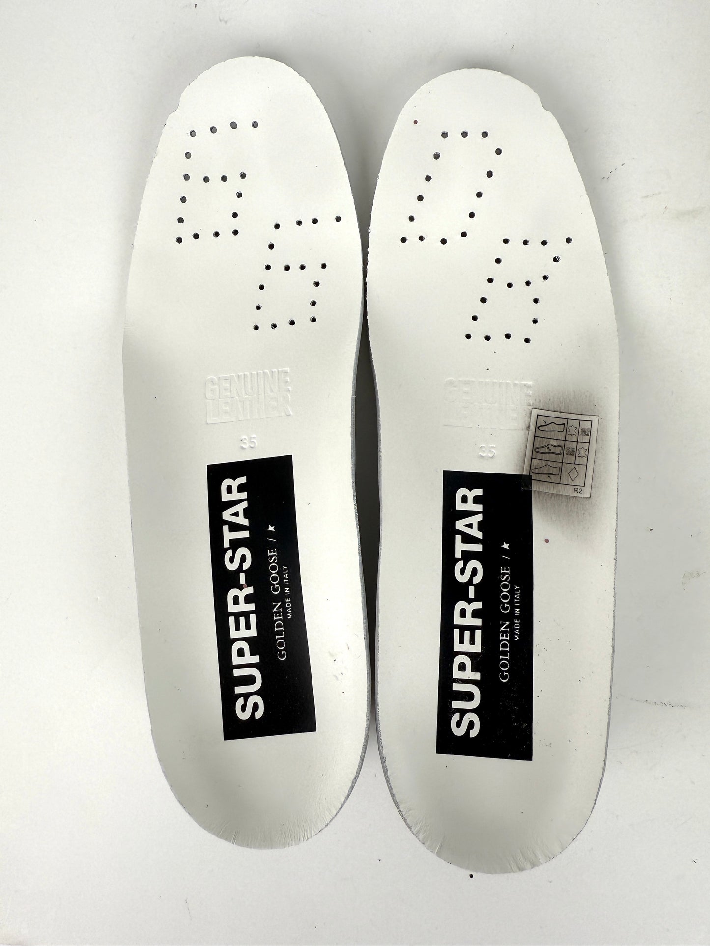 Golden Goose Superstar White Pink Glitter Low Top Private Edition Leather Sneakers 35, 5-5.5