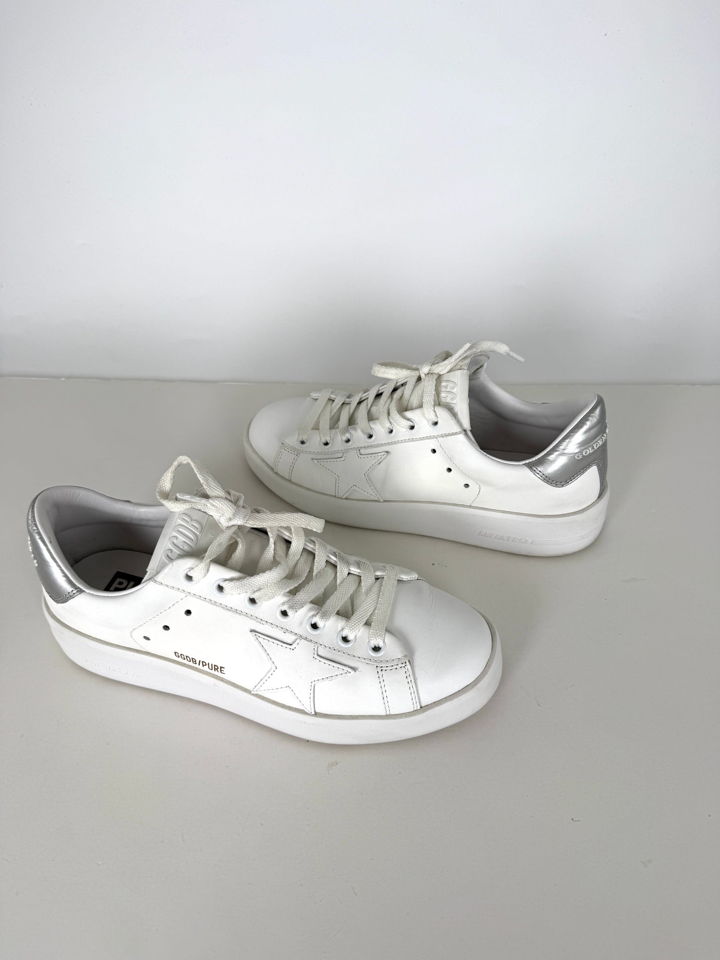 Golden Goose White Pure Star Vegan Sneakers 38 8