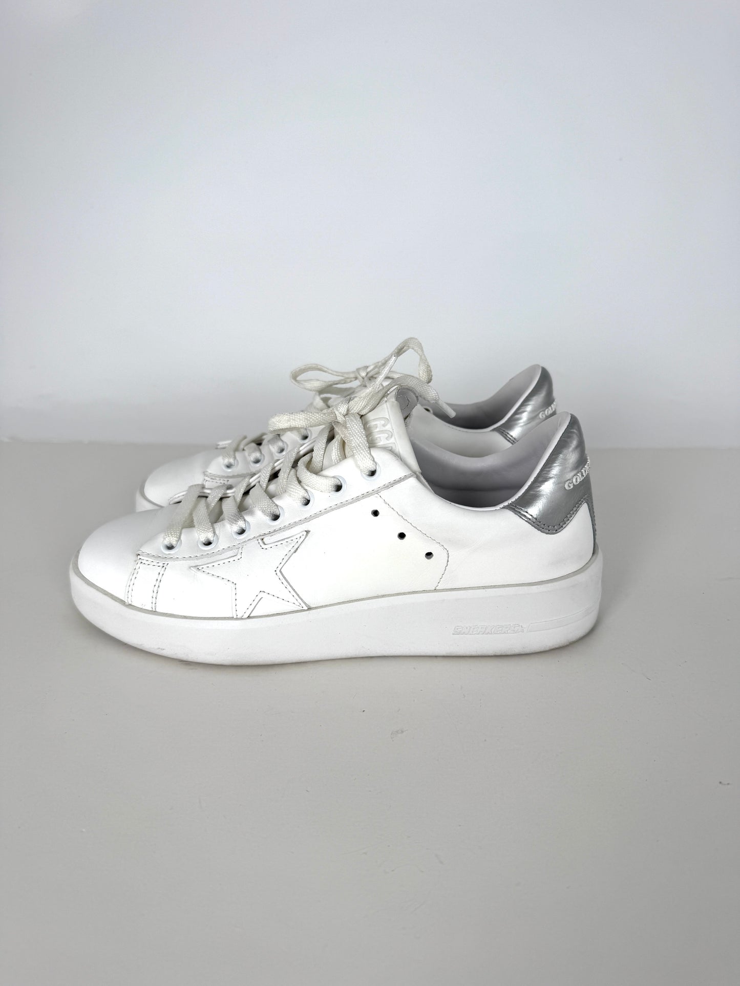 Golden Goose White Pure Star Vegan Sneakers 38 8