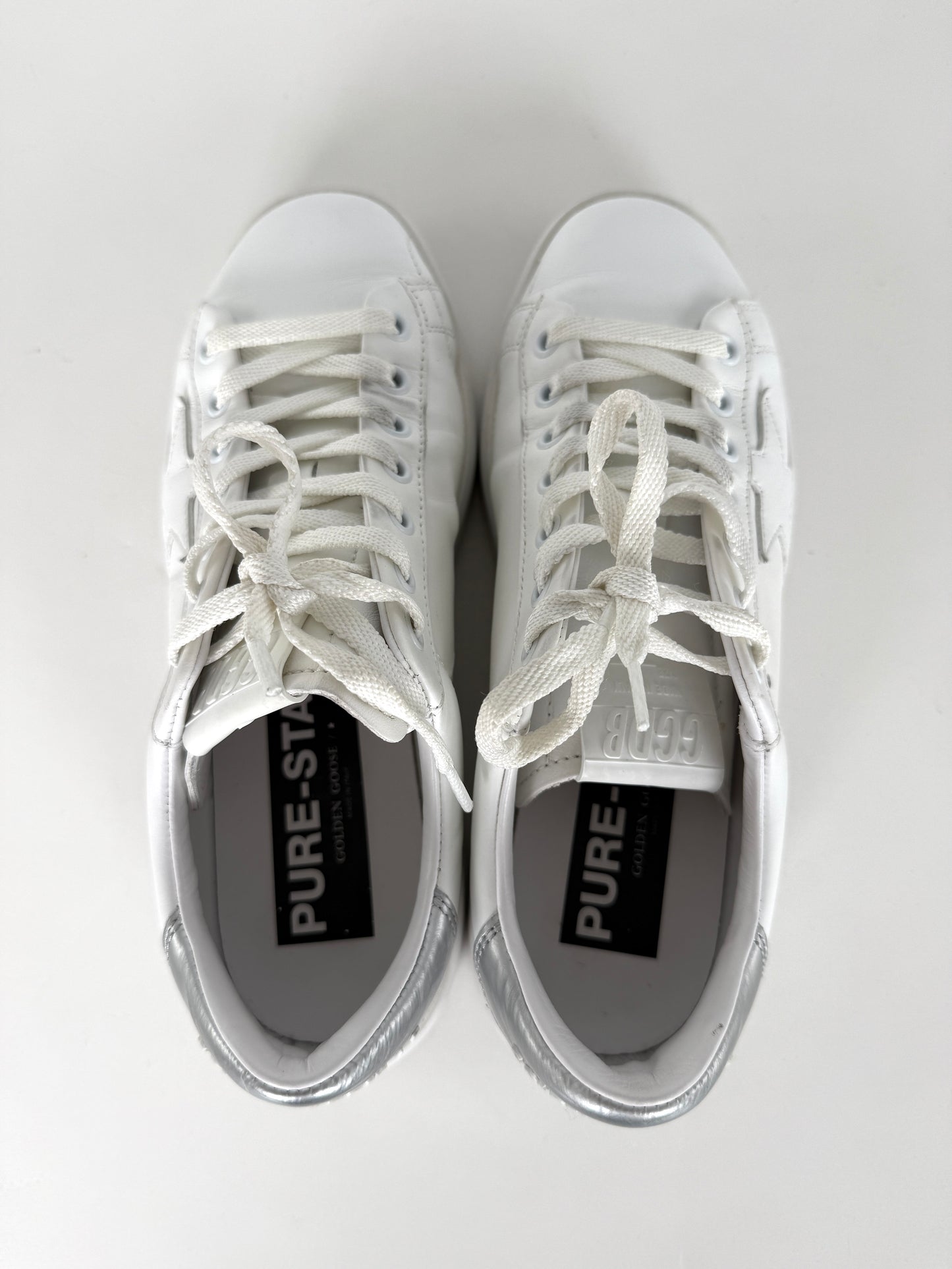 Golden Goose White Pure Star Vegan Sneakers 38 8
