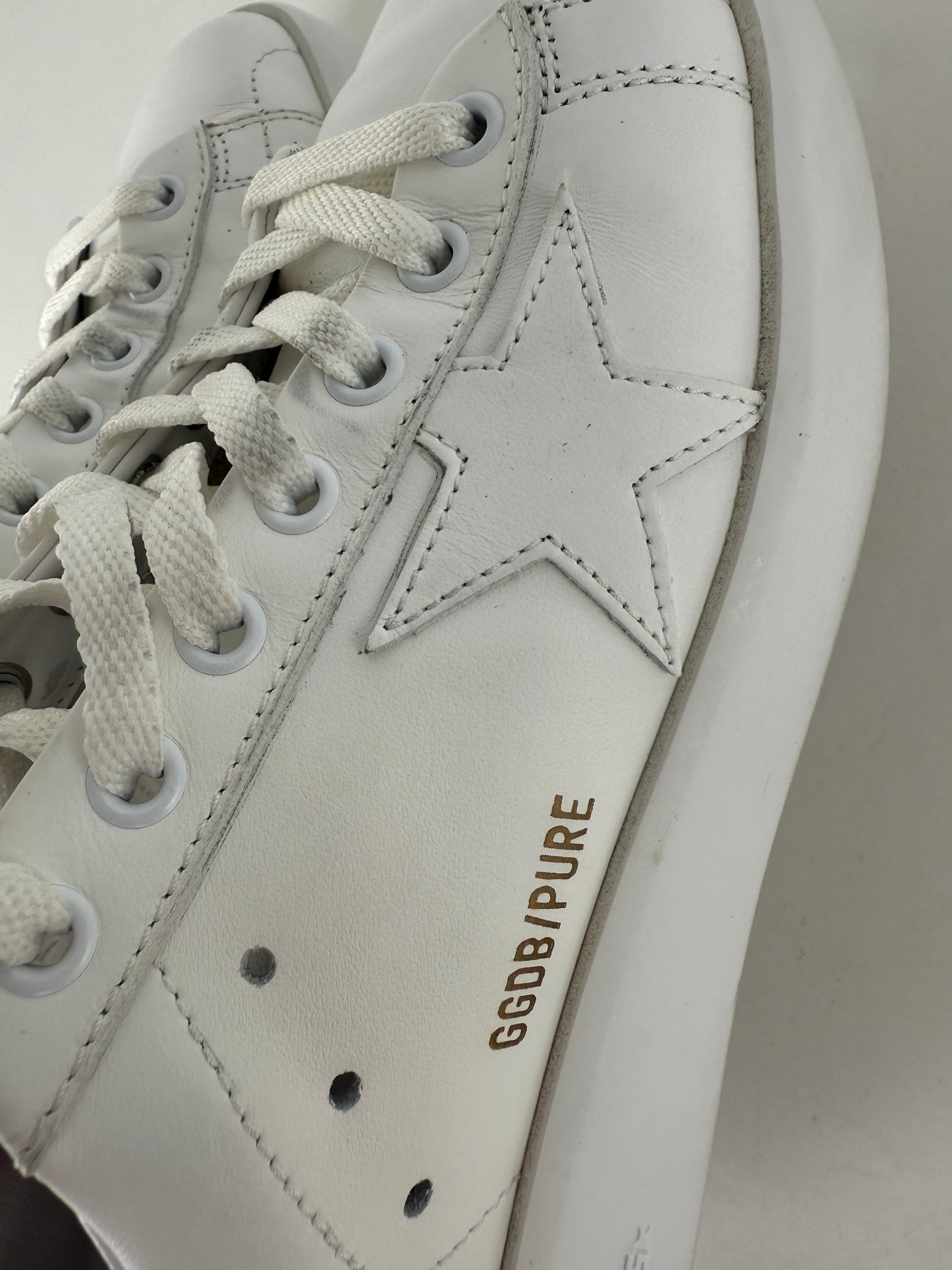 Golden Goose White Pure Star Vegan Sneakers 38 8