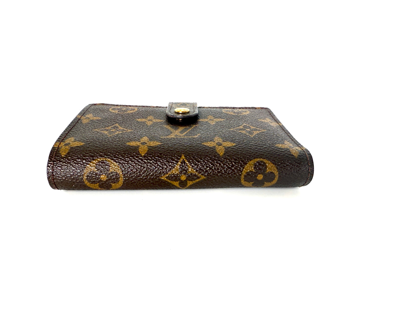 Louis Vuitton Monogram Kisslock French Compact Wallet Purse