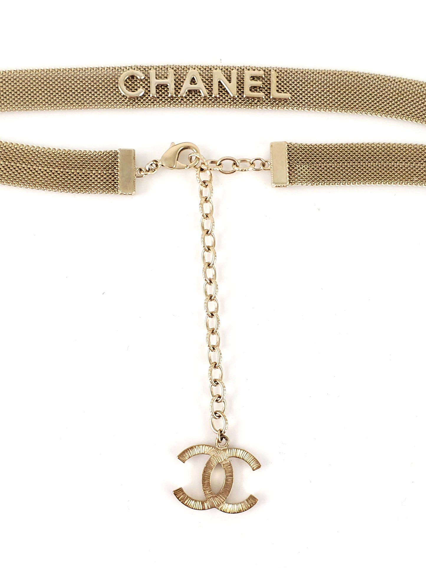 Chanel 17A Fancy Chain Logo Hip Belt 80