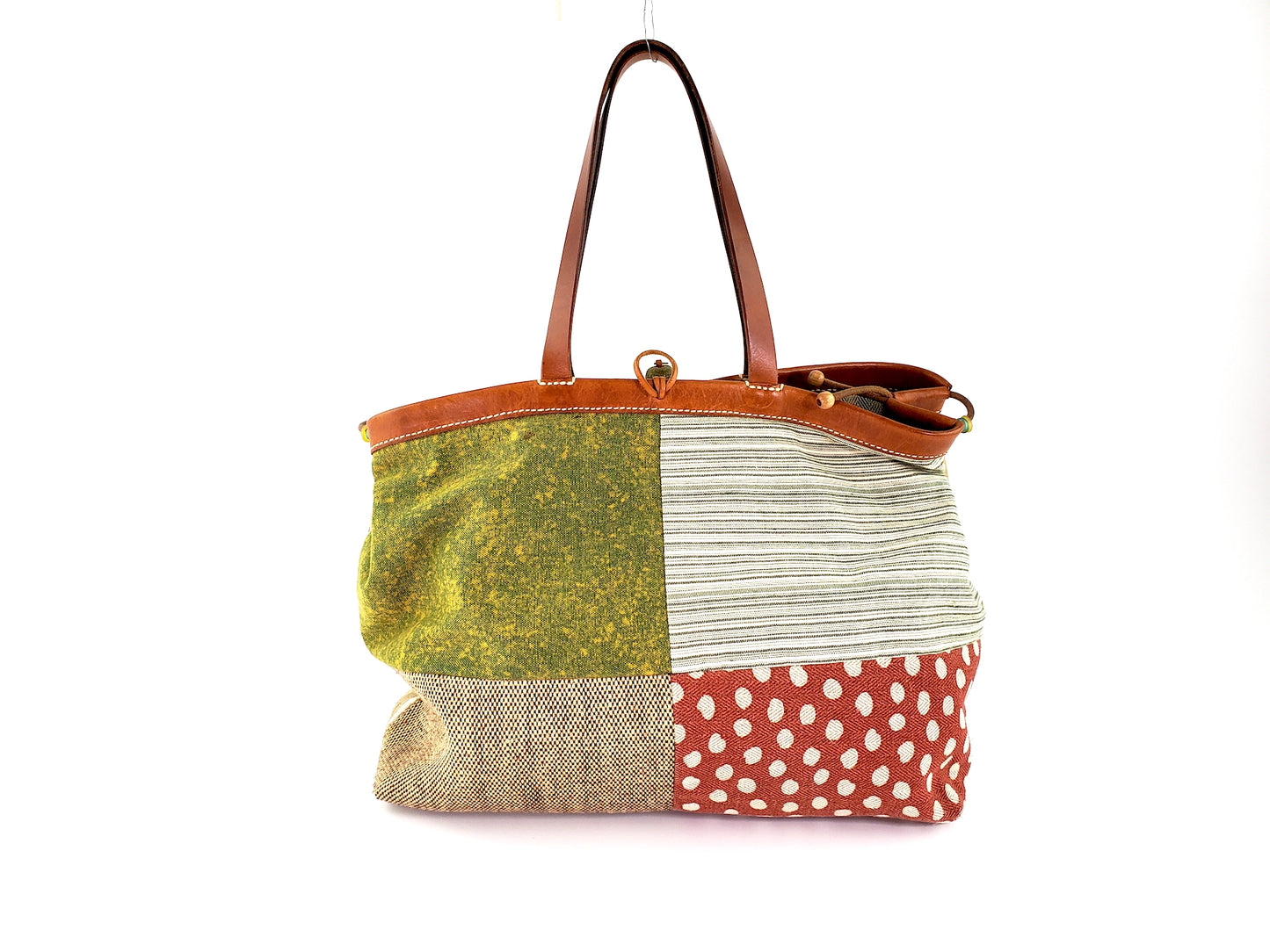 Henry Cuir Canvas Patch Tote