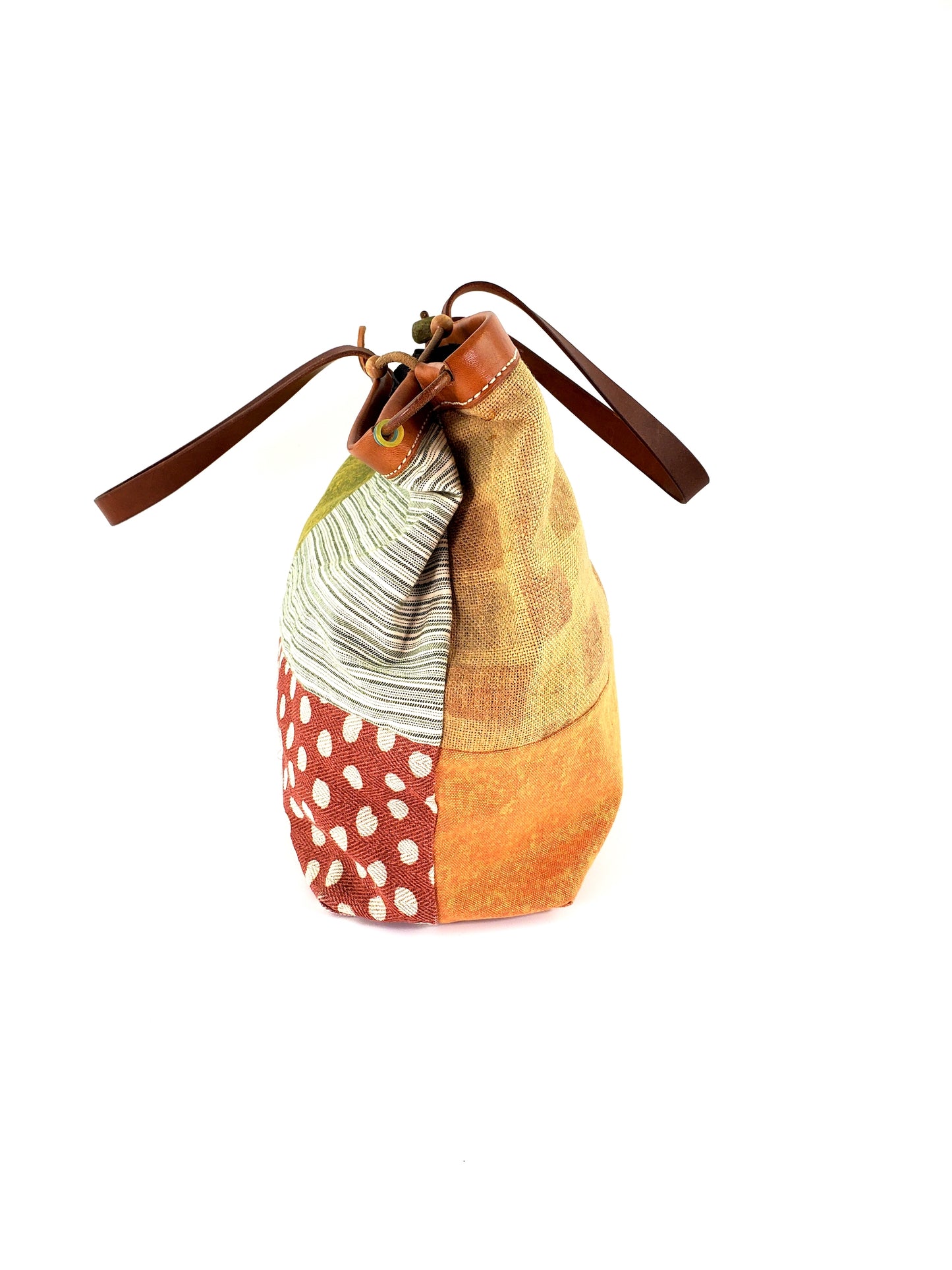 Henry Cuir Canvas Patch Tote