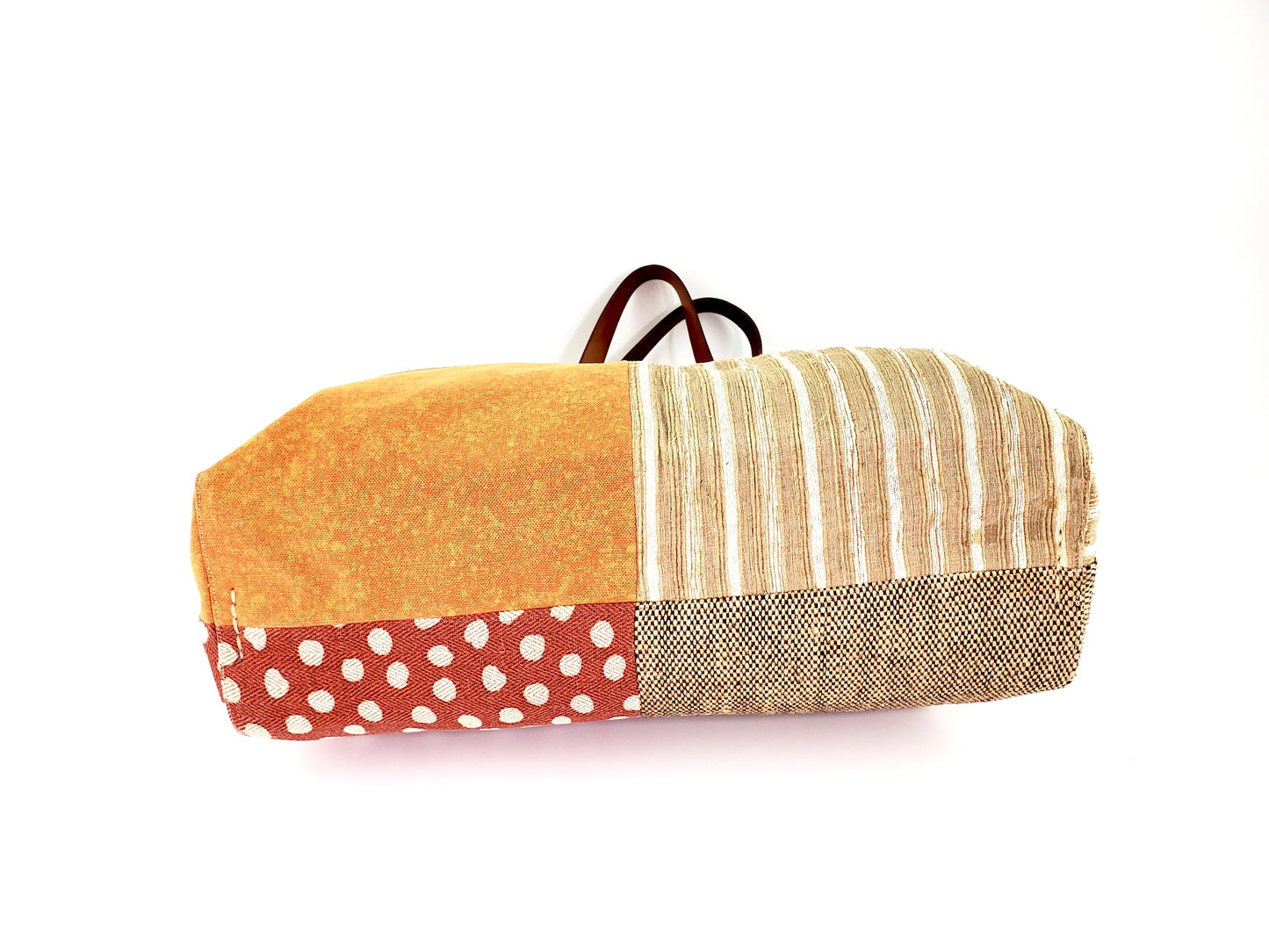 Henry Cuir Canvas Patch Tote