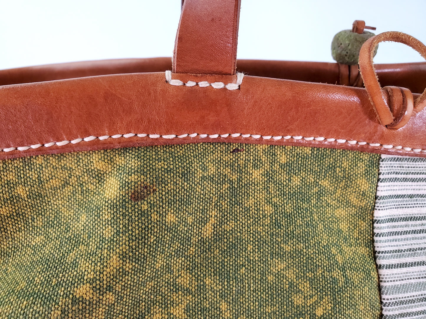 Henry Cuir Canvas Patch Tote