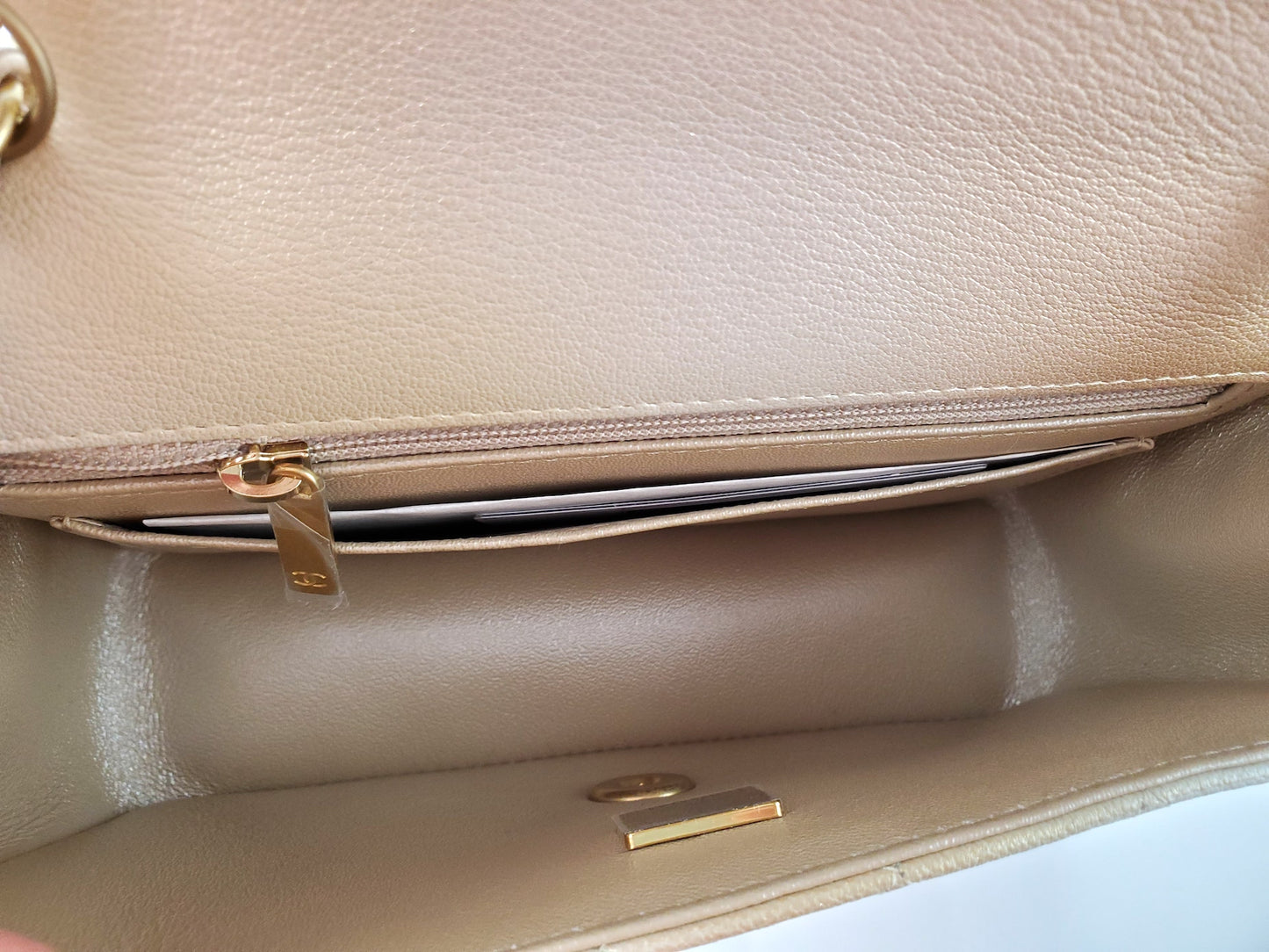 New Chanel Classic 2022 Rectangular Mini Gold Ombre Flap Bag