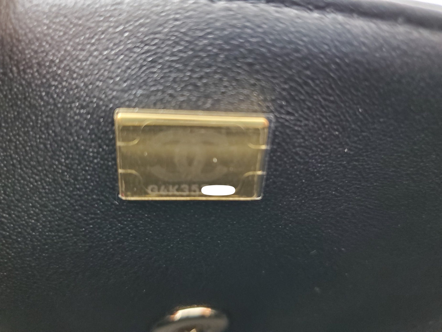 CHANEL 22P Top Handle Black Rectangular Mini Flap Bag