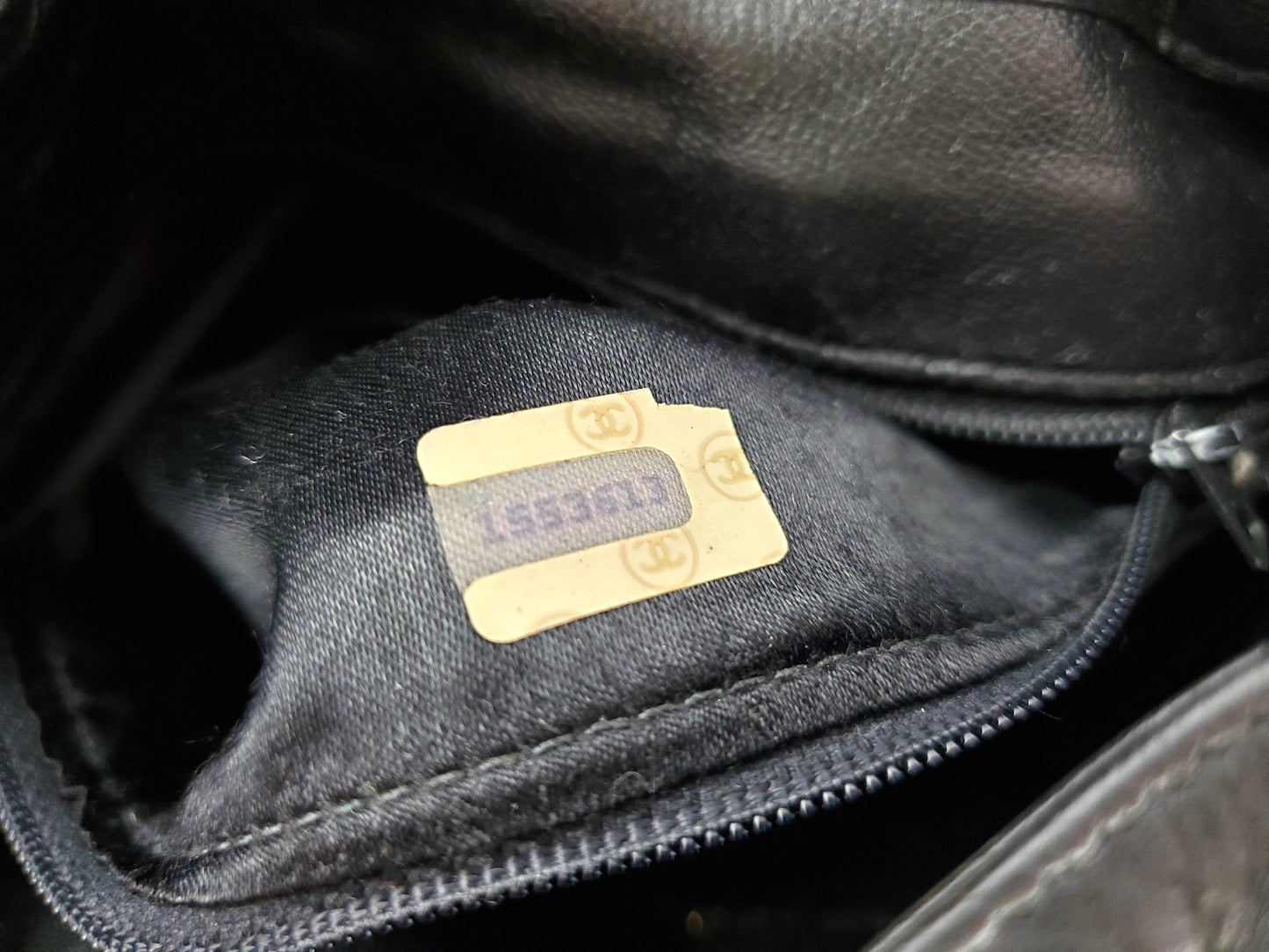 Vintage CHANEL 24k Gold Black Leather Quilted Bucket Bag
