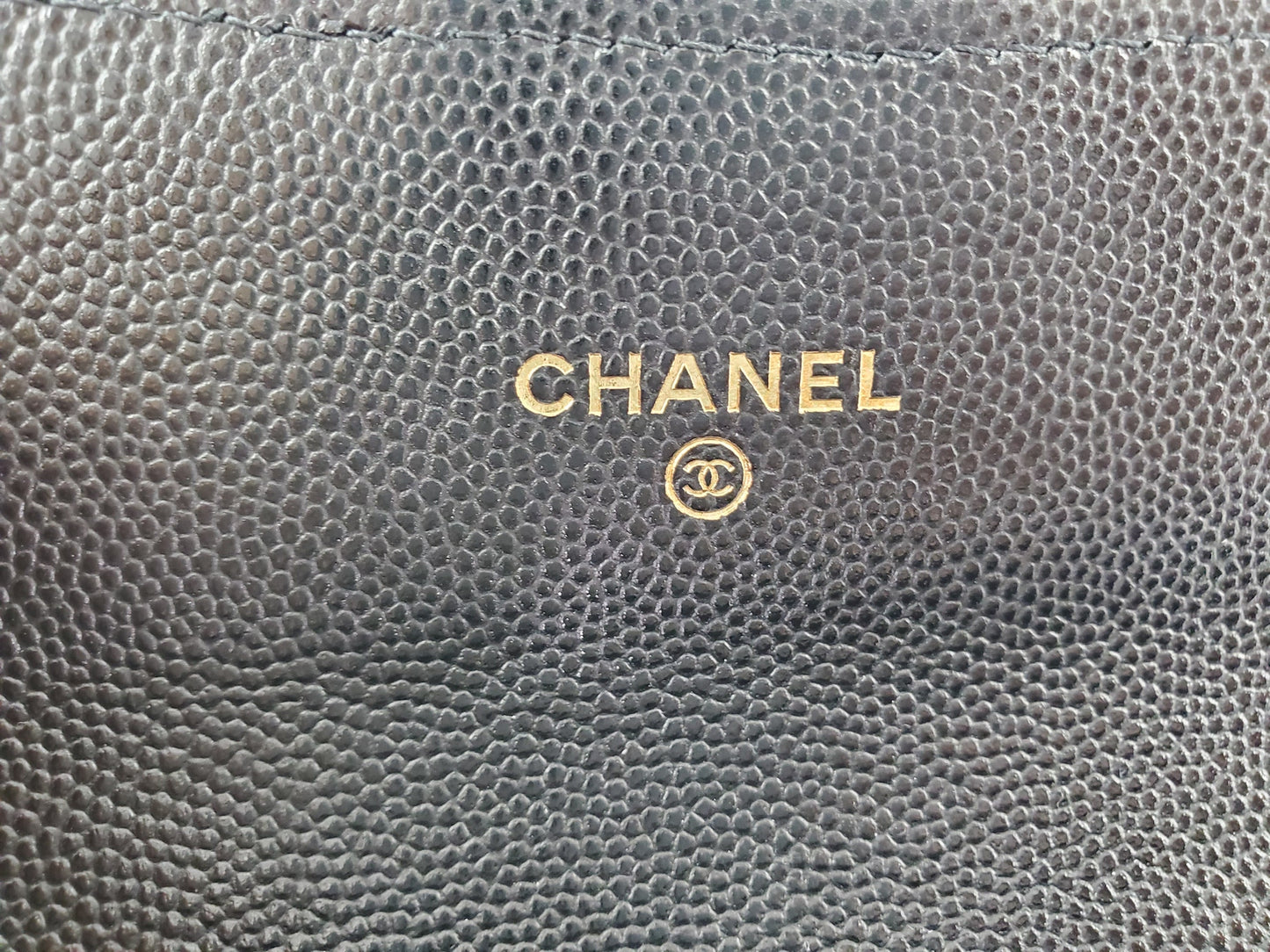 New CHANEL 22S Black Caviar Classic Flap Medium Wallet