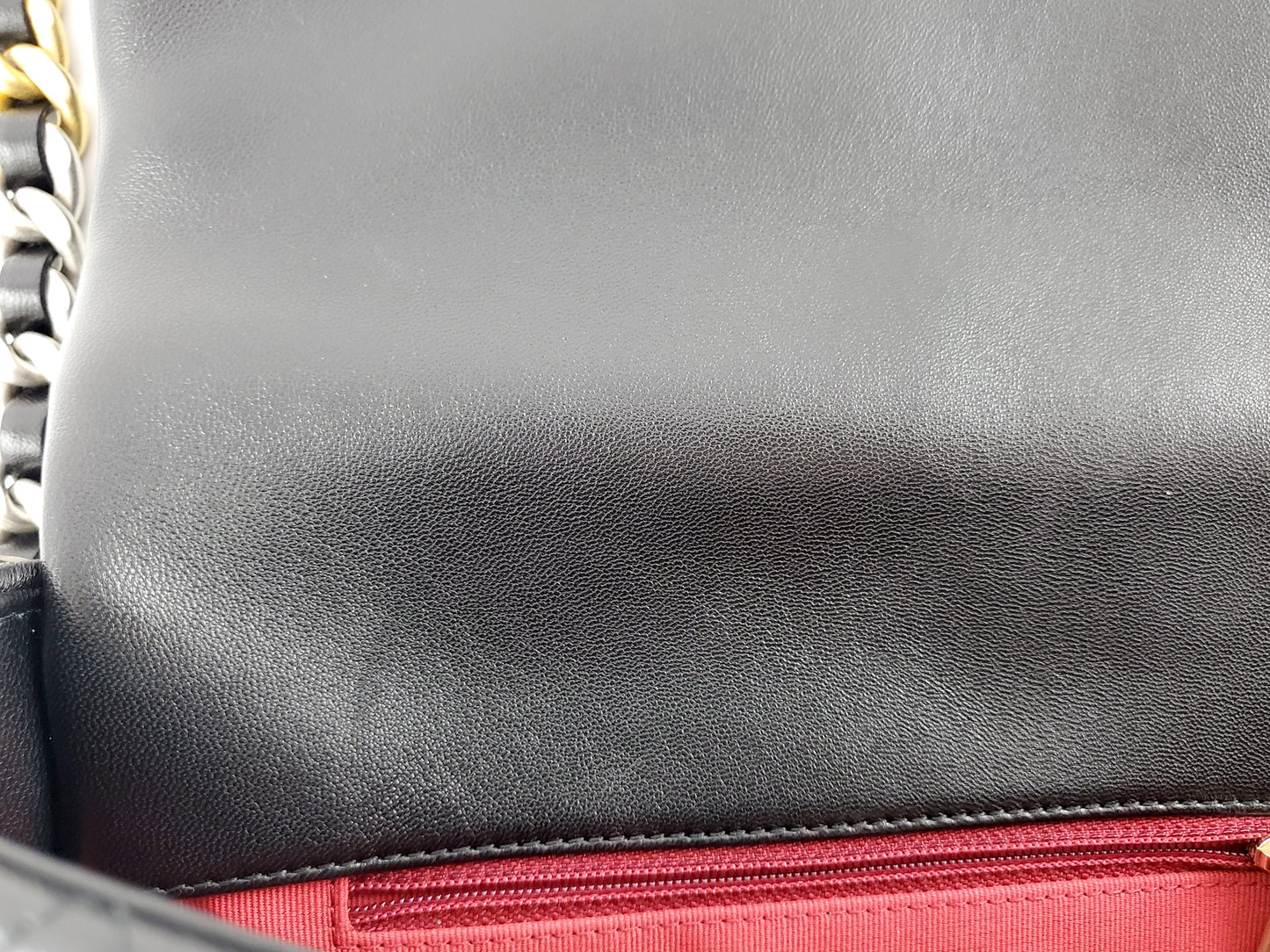 CHANEL 19 22C Black Lambskin Quilted Large Flap Bag