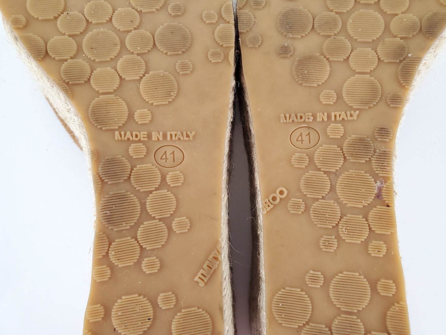 Jimmy Choo Pagoda Sue Brown Wedge Espadrille  Sandals 41