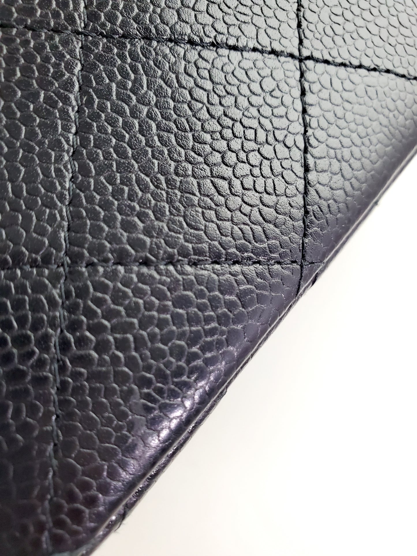 CHANEL Black Caviar Jumbo Classic Double Flap Bag