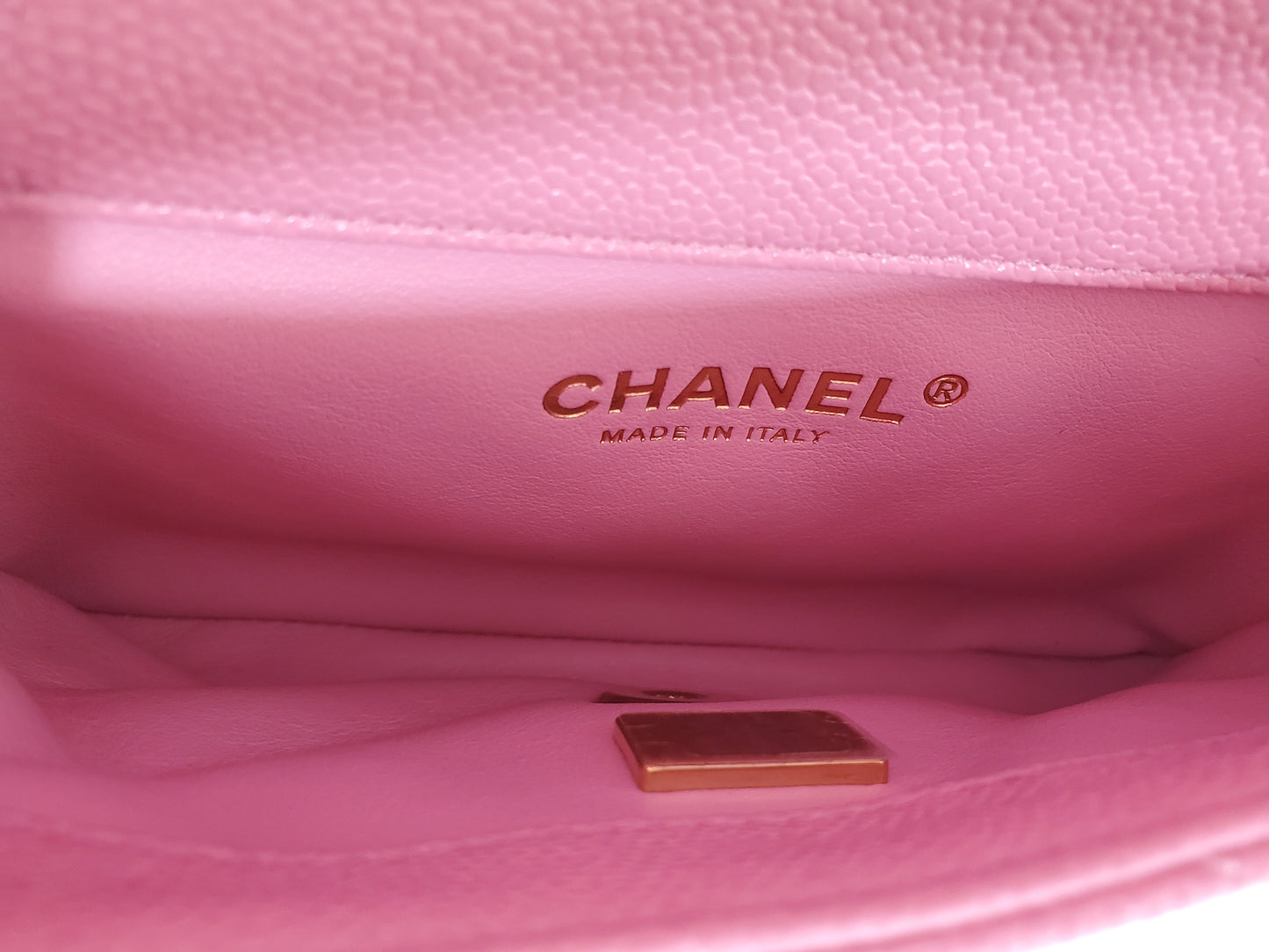 New CHANEL Pick me Up Pink Caviar Chain Waist Belt Bag