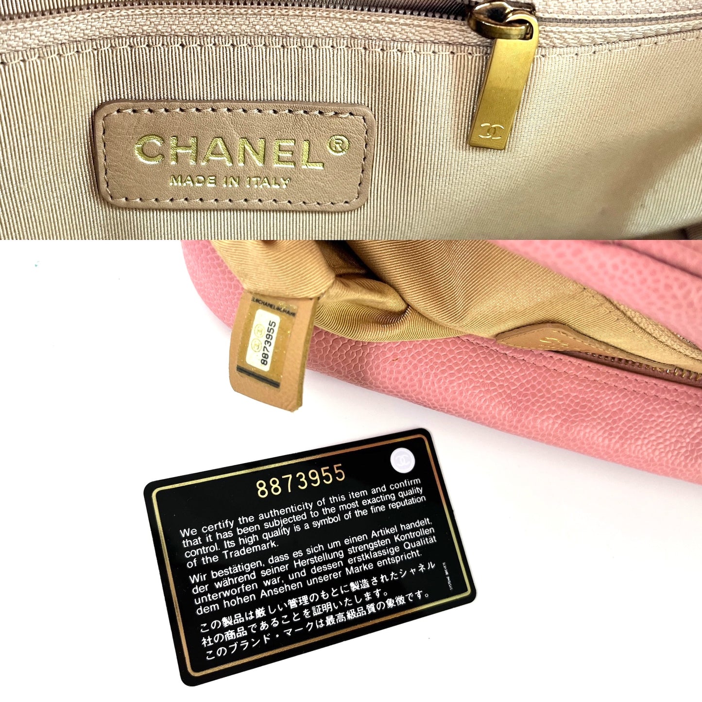 Vintage CHANEL Timeless Pink Quilted Caviar Bowler Bag