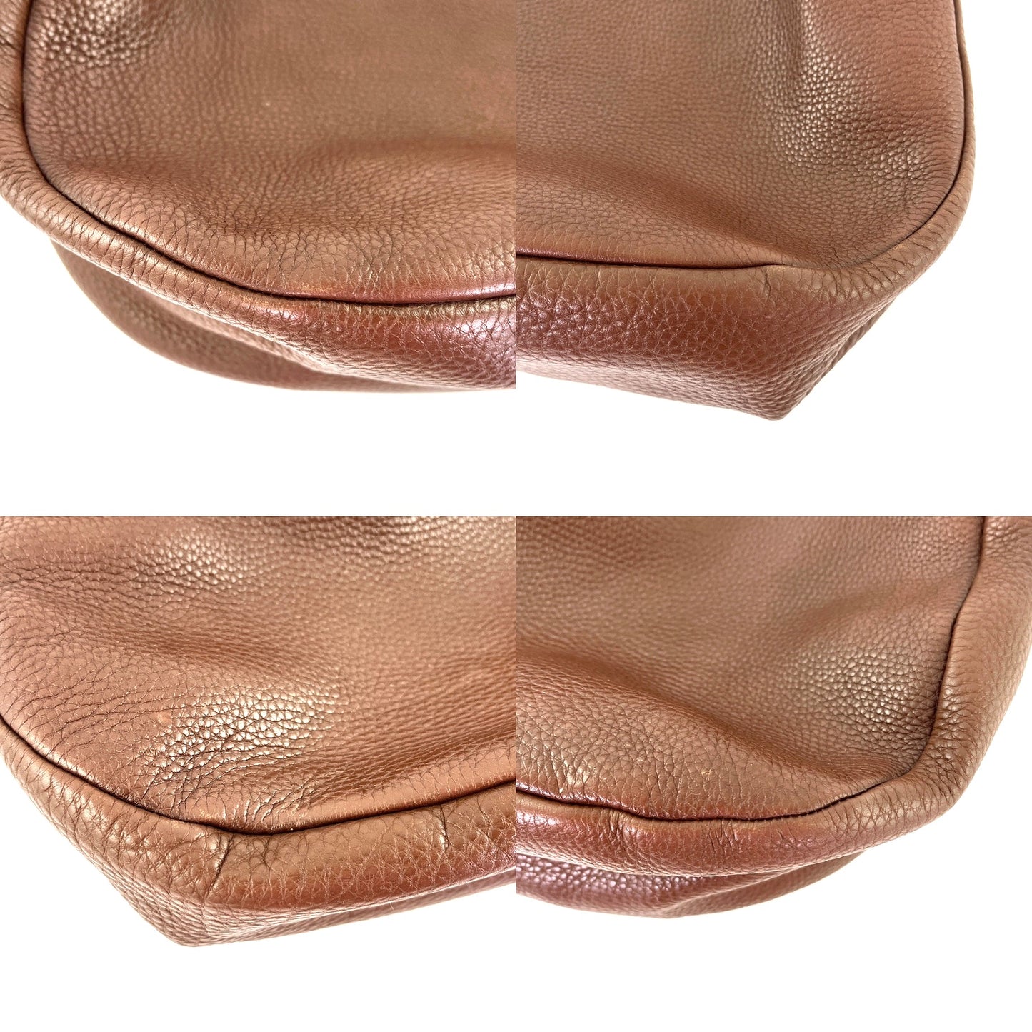 Prada Vitello Daino Brown Leather Hobo Bag
